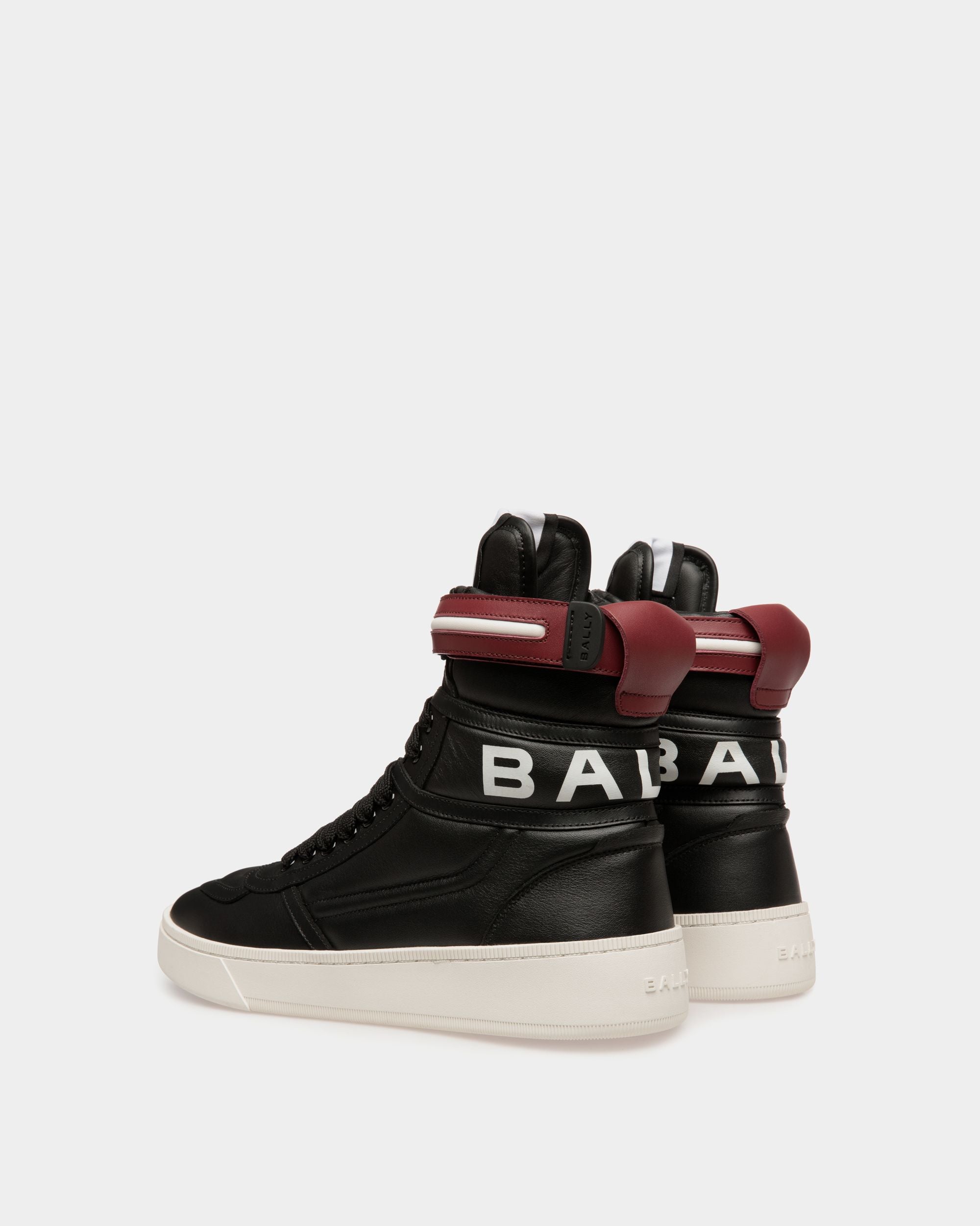 Raise Sneaker In Black Leather - Men's - Bally - 03