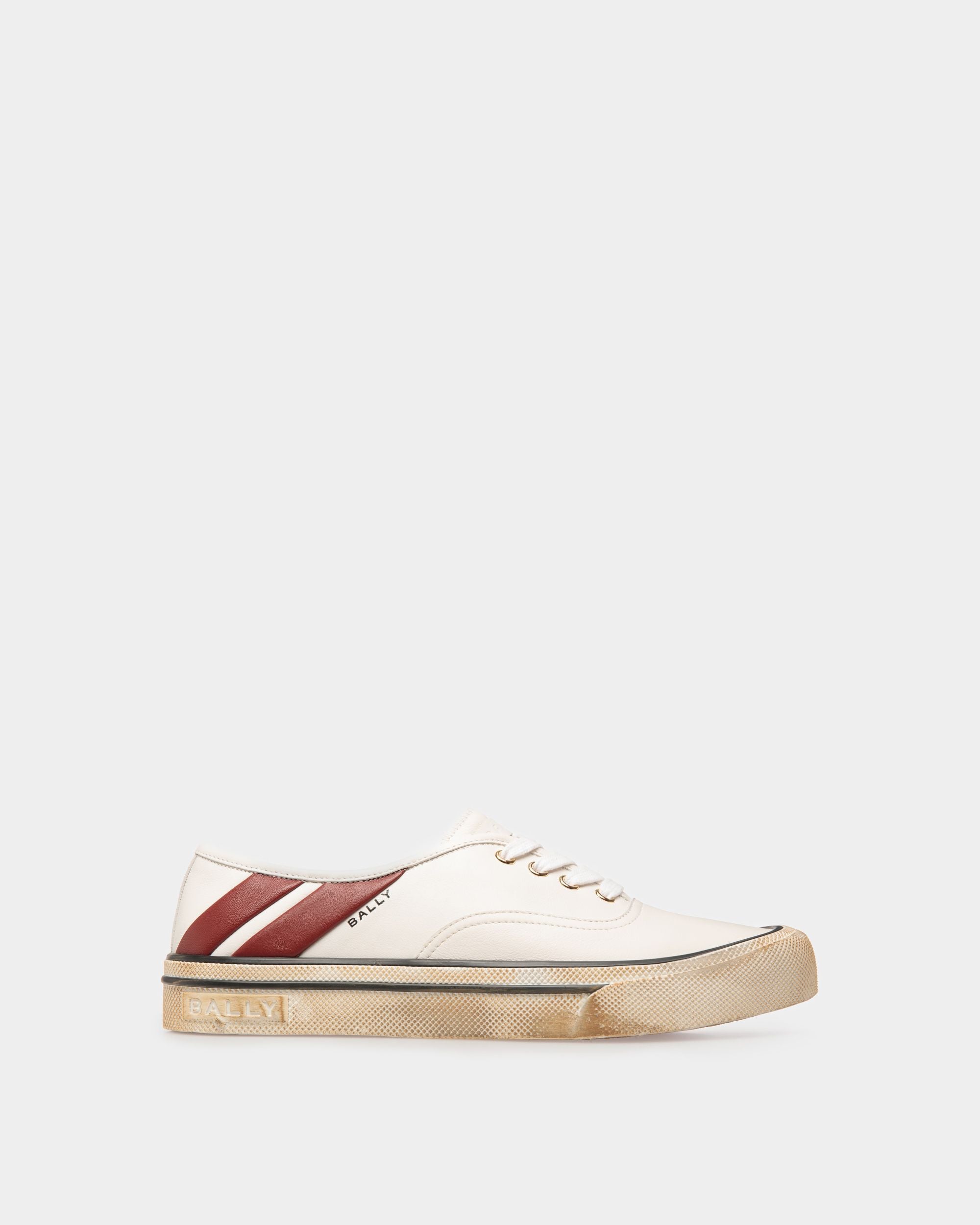 Santa Ana Sneaker In White Leather - Hombre - Bally - 01