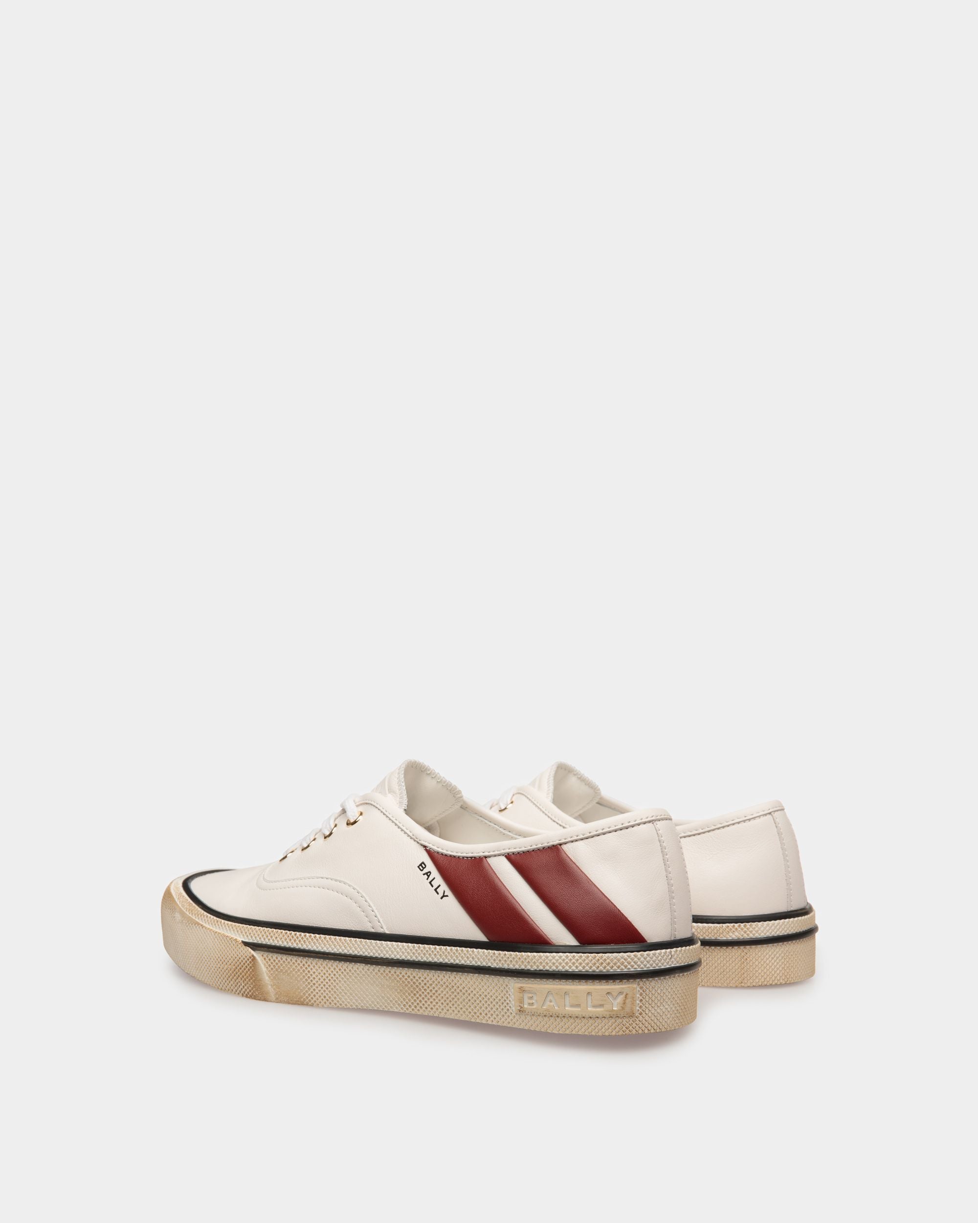Santa Ana Sneaker In White Leather - Hombre - Bally - 03