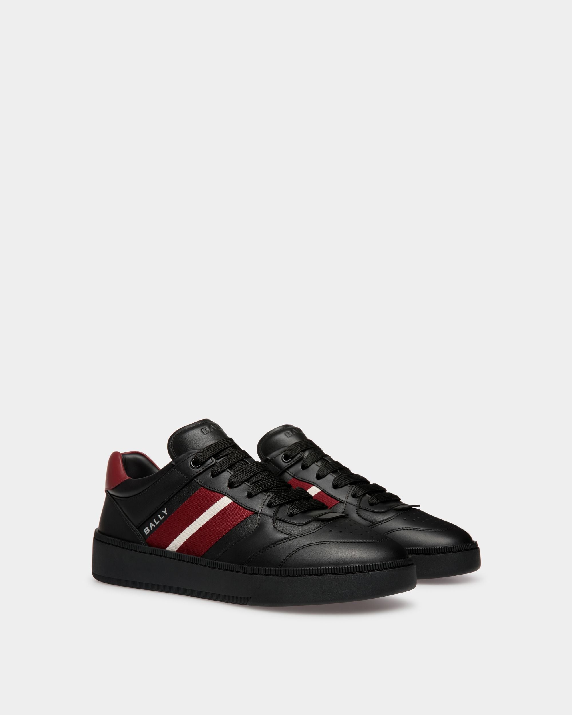 Zapatilla Raise De Piel En Negro - Hombre - Bally - 03