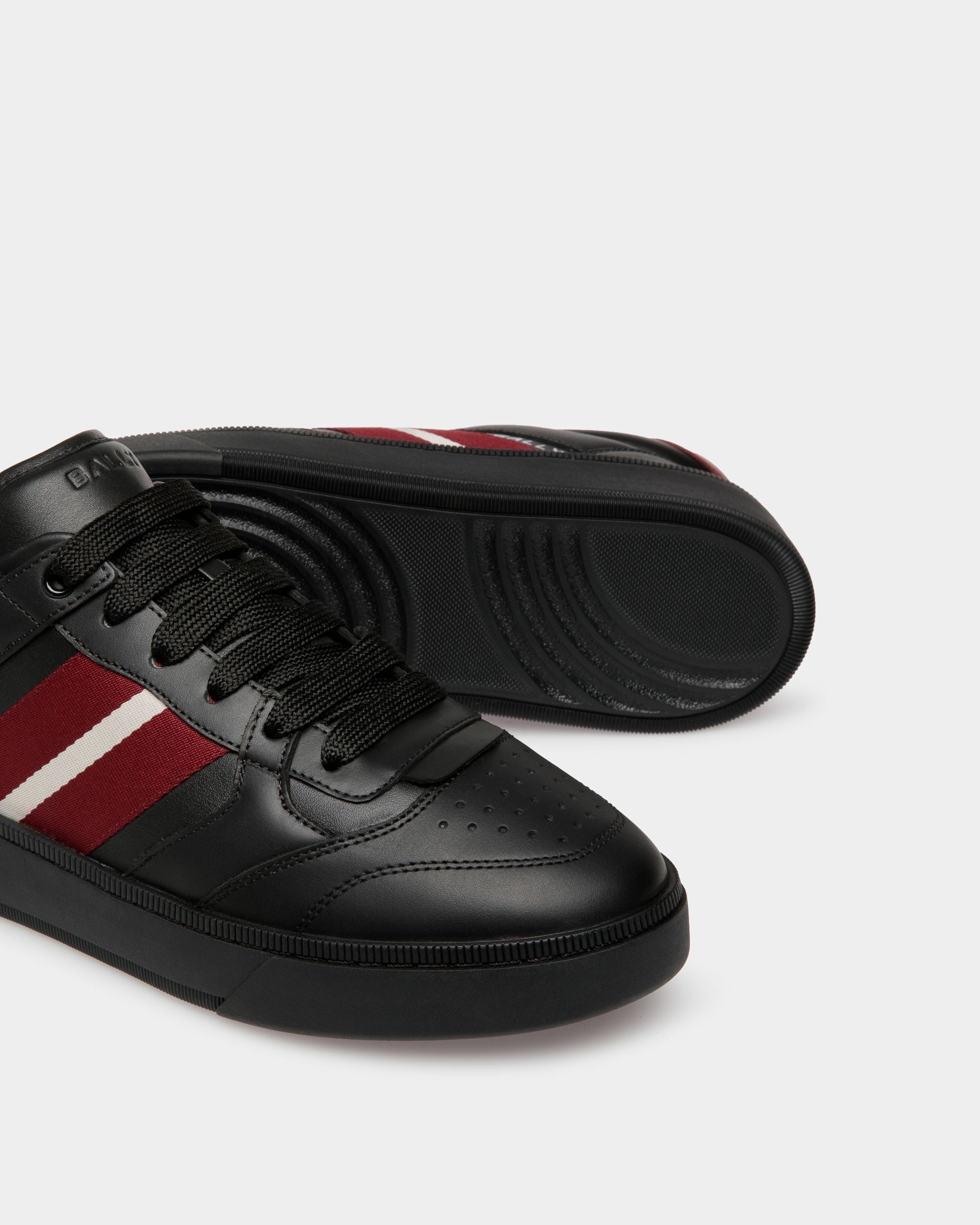 Zapatilla Raise De Piel En Negro - Hombre - Bally - 05