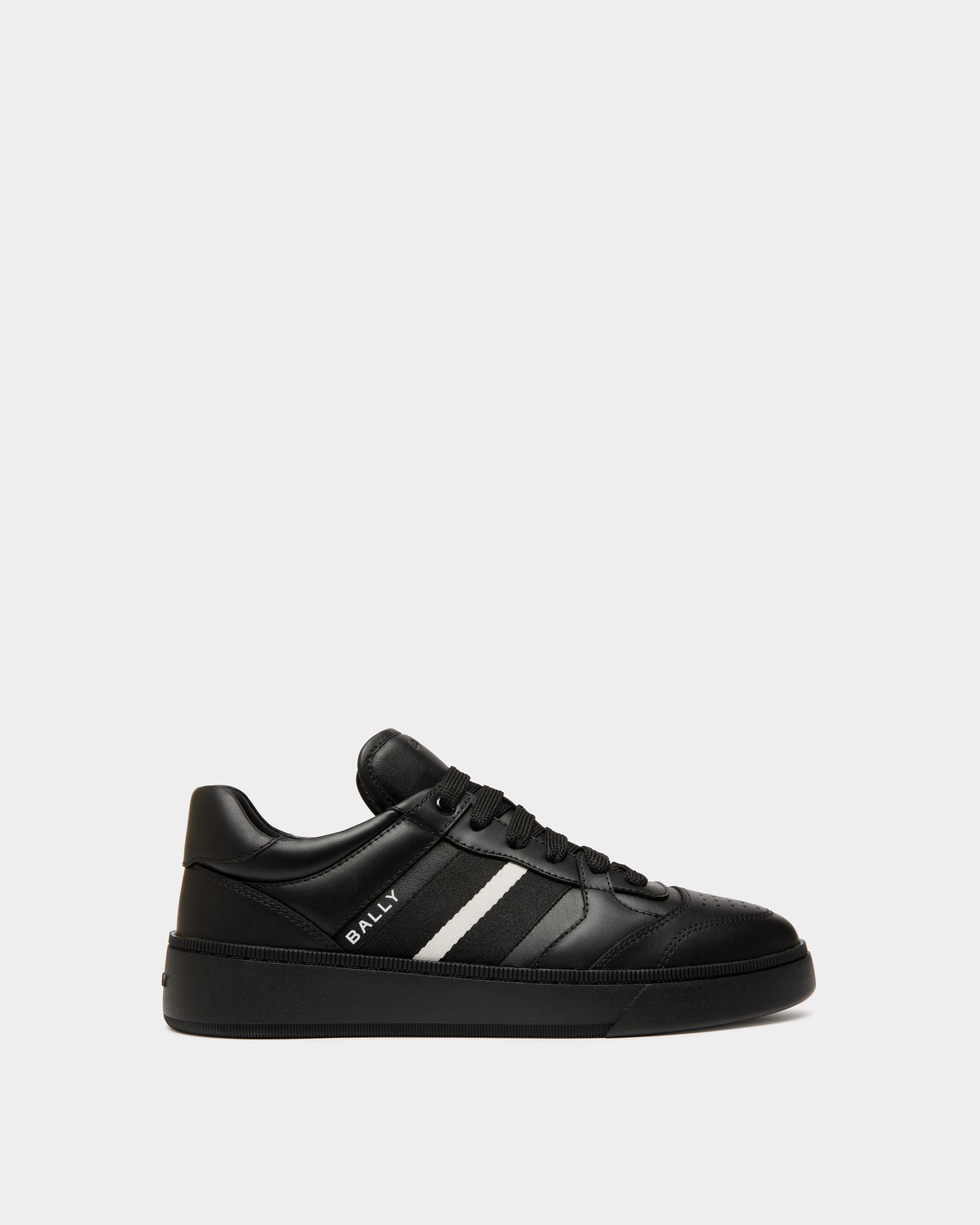 Raise Sneaker in Black Leather - Men's - Bally - 01