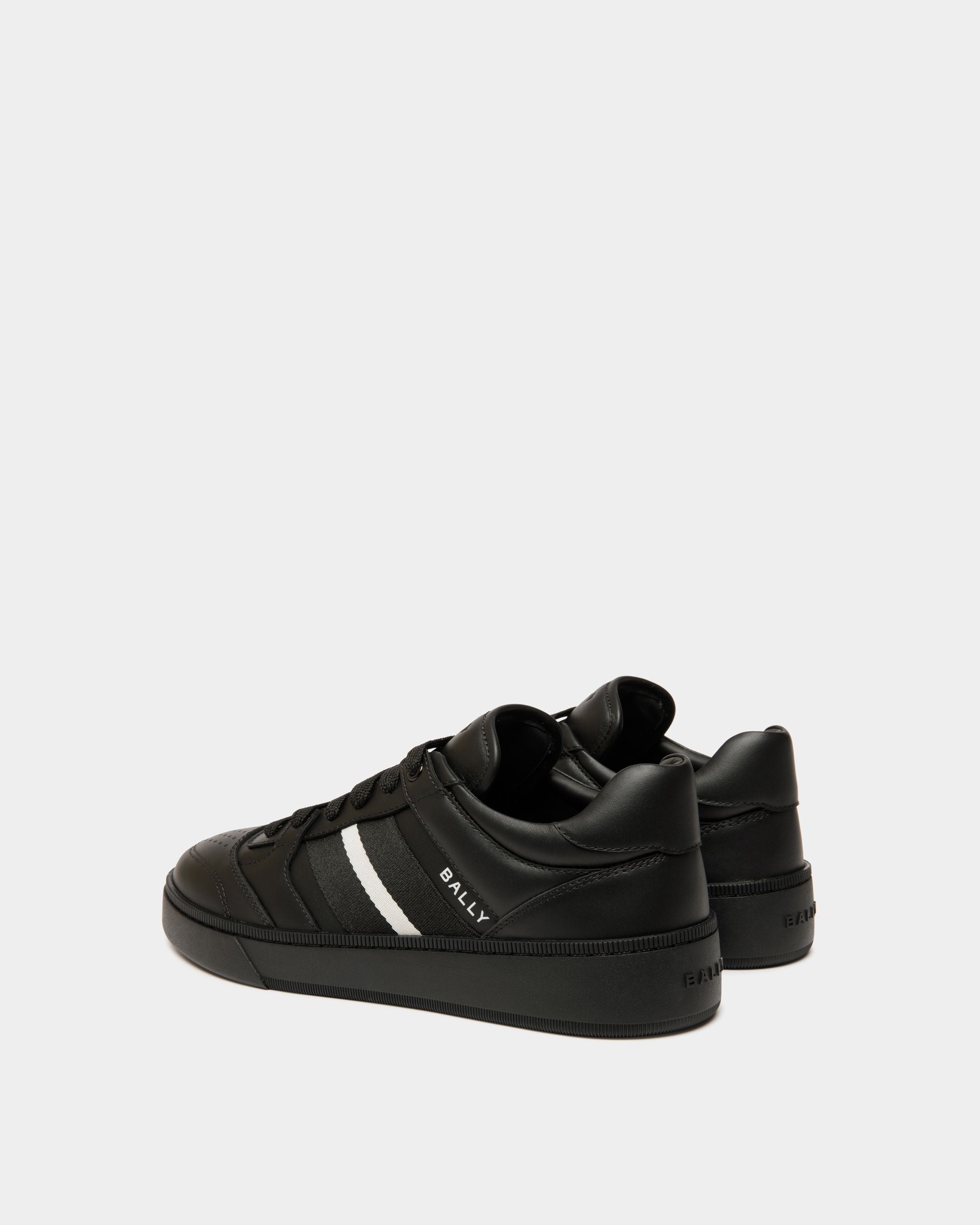 Raise Sneaker in Black Leather - Men's - Bally - 03