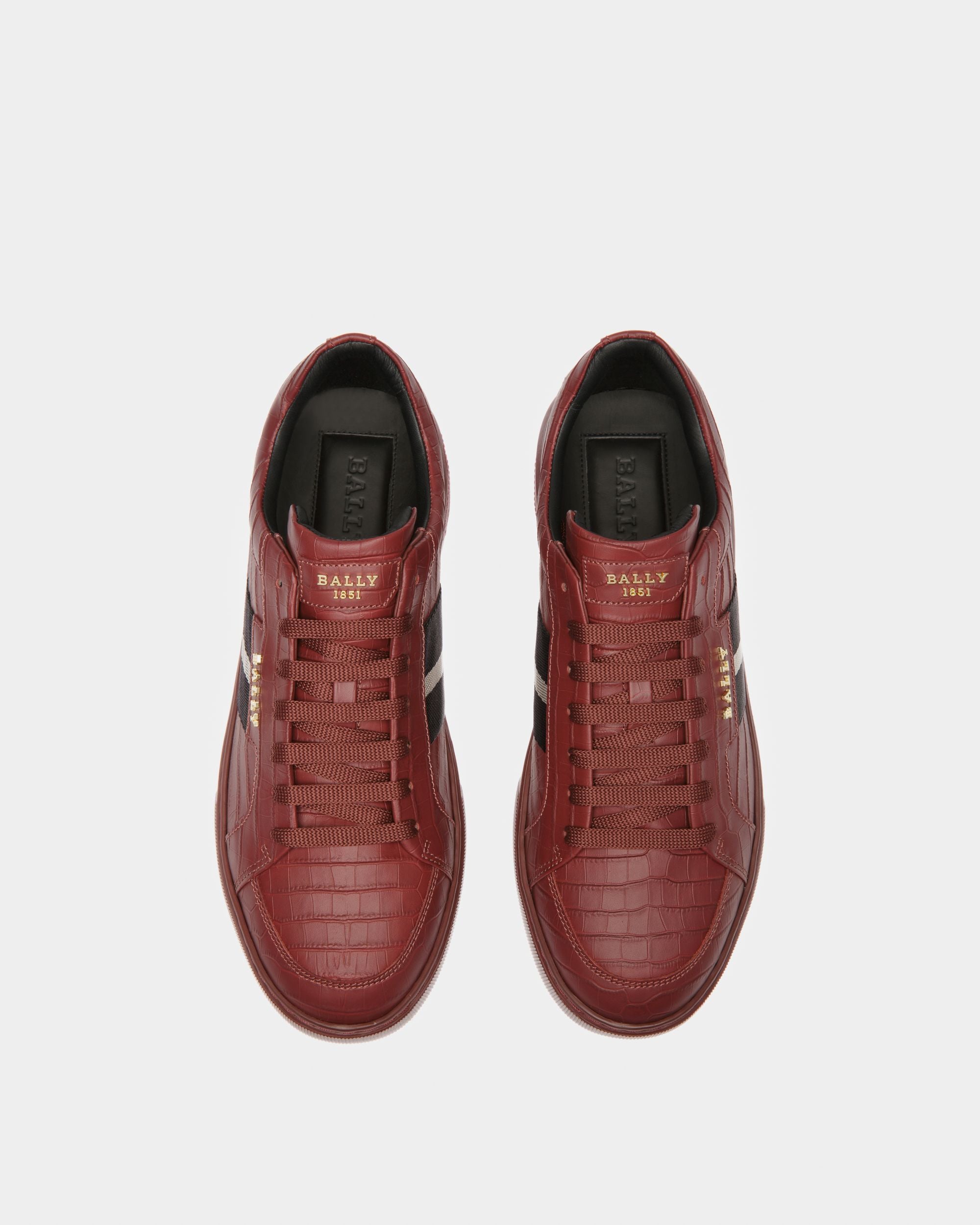 Marell Zapatillas Deportivas En Piel De Color Rojo Heritage - Hombre - Bally - 02