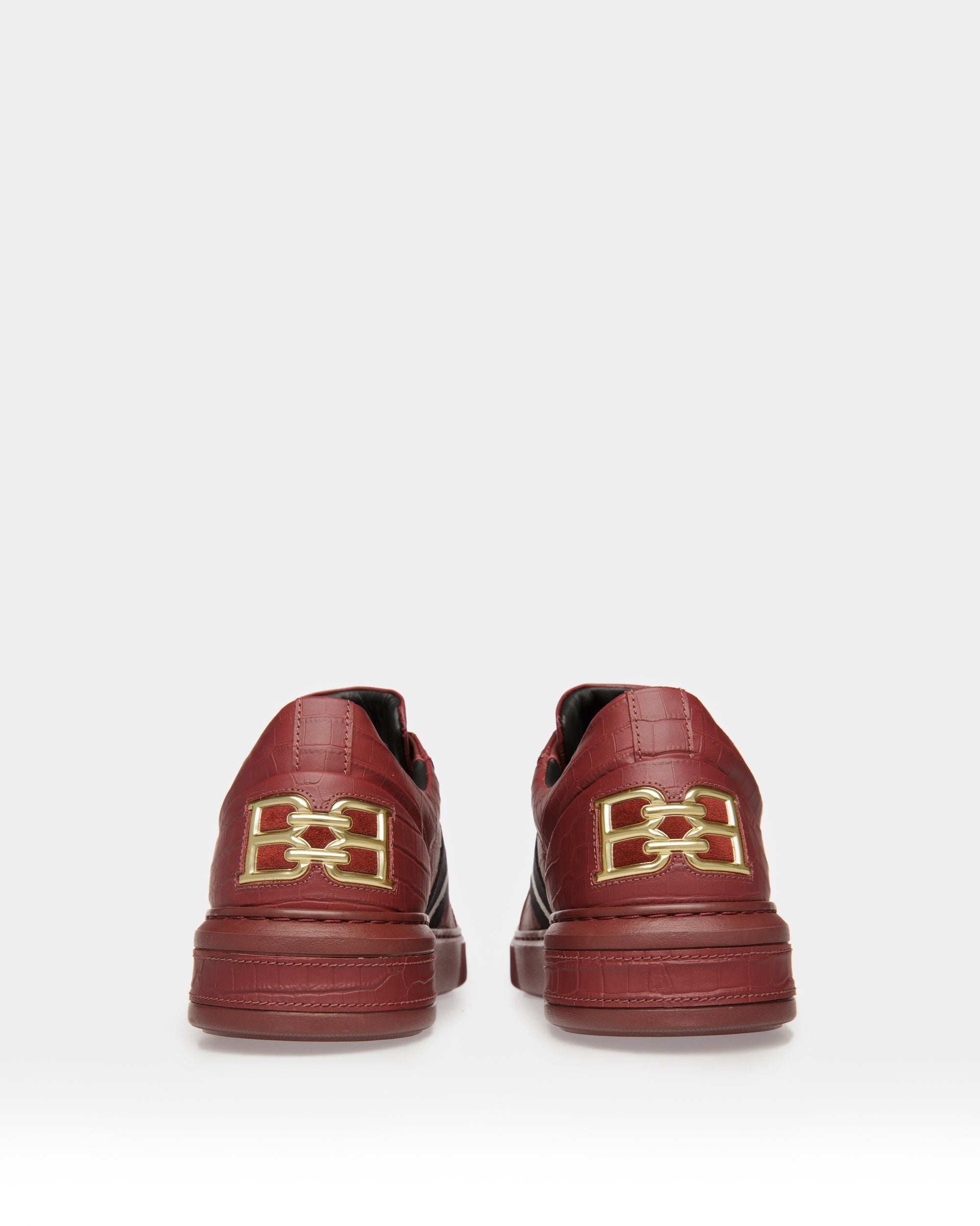 Marell Zapatillas Deportivas En Piel De Color Rojo Heritage - Hombre - Bally - 03