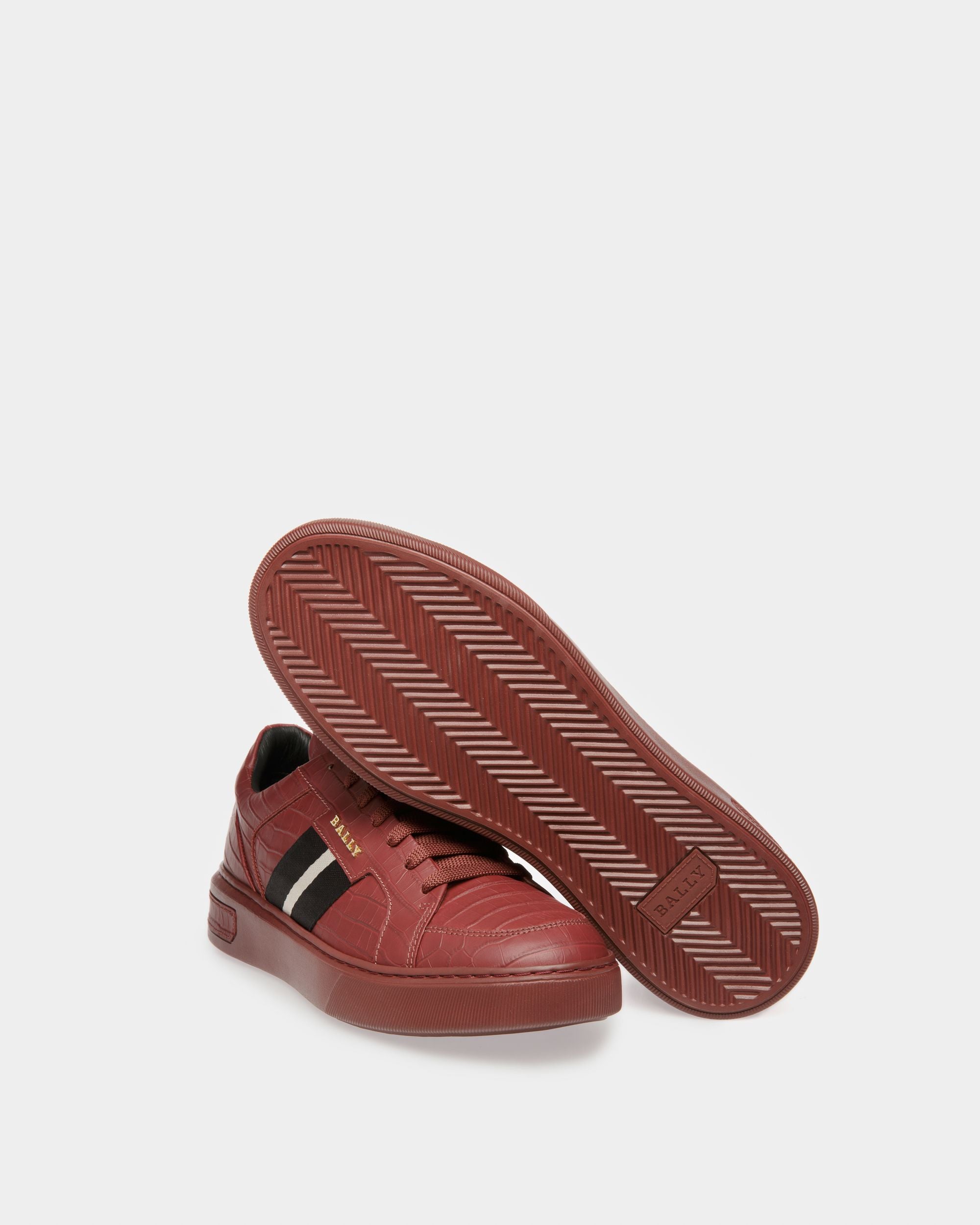 Marell Zapatillas Deportivas En Piel De Color Rojo Heritage - Hombre - Bally - 04