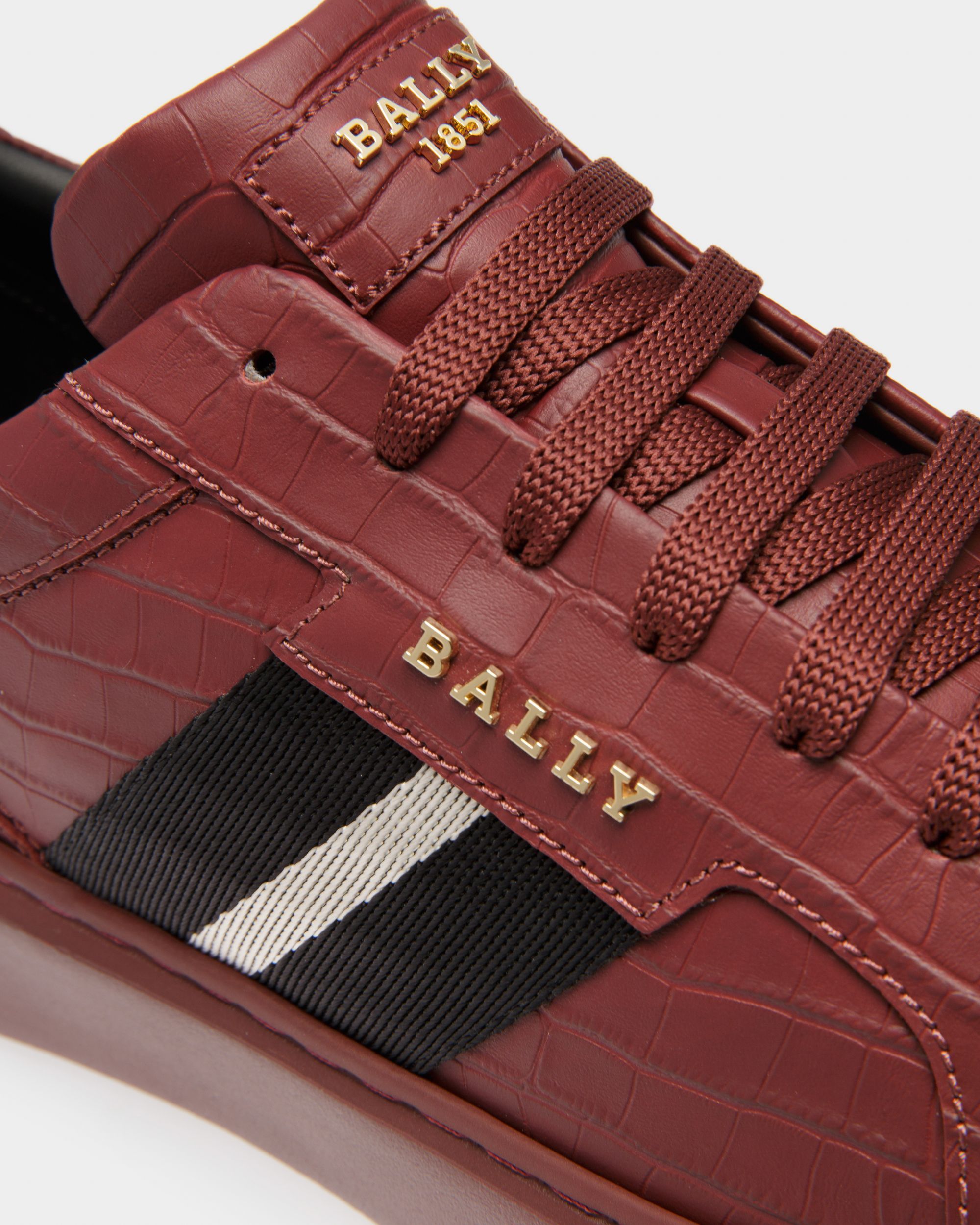 Marell Zapatillas Deportivas En Piel De Color Rojo Heritage - Hombre - Bally - 05