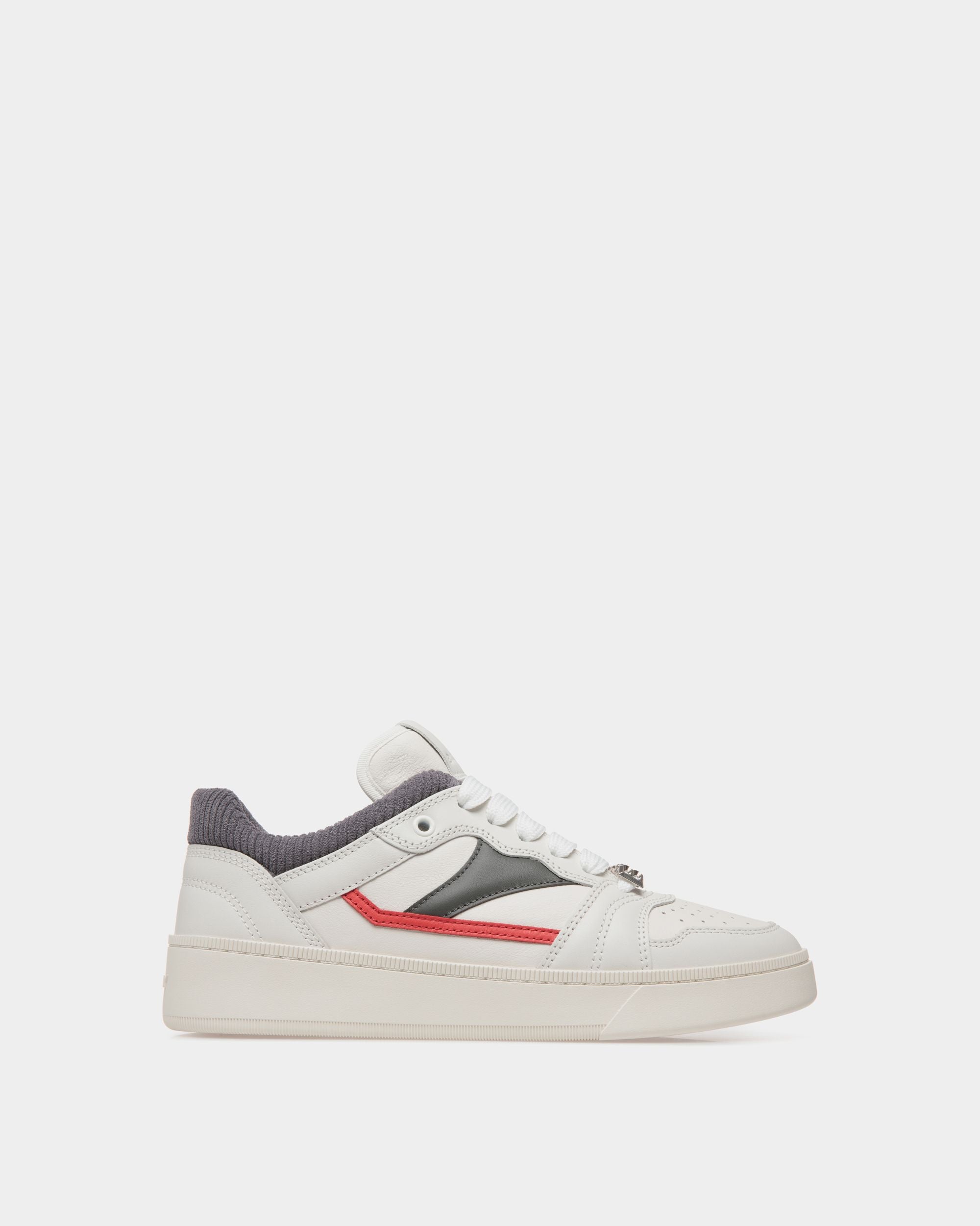 Raise Sneaker In White Leather - Men's - Bally - 01