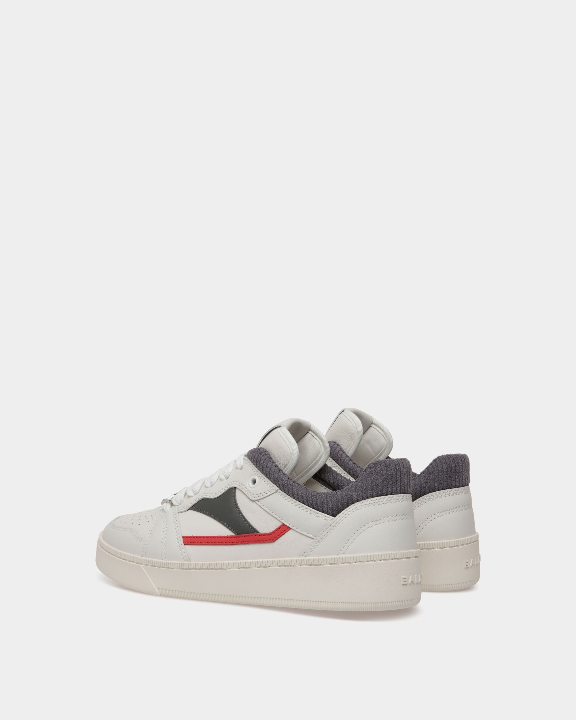 Raise Sneaker In White Leather - Men's - Bally - 03