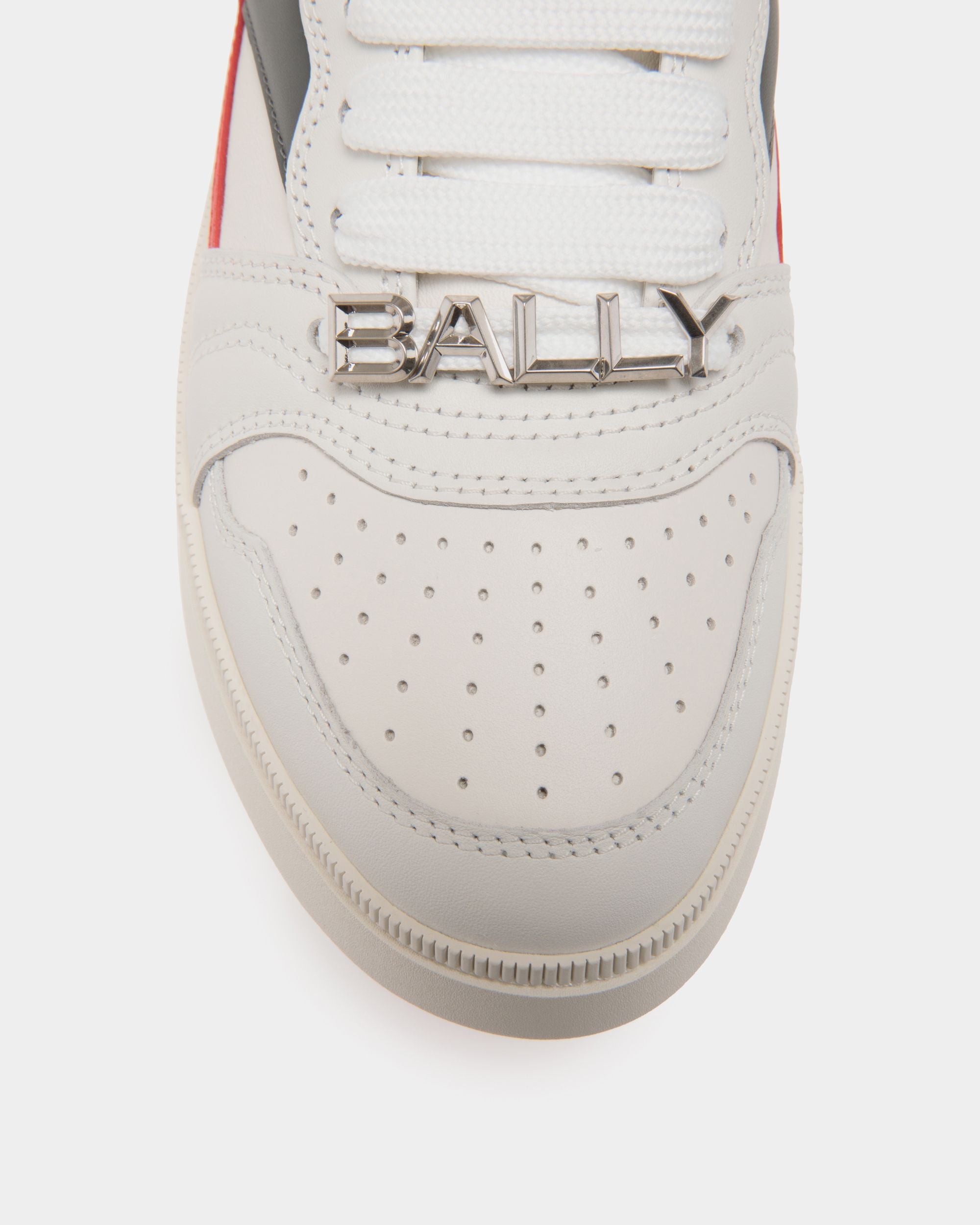 Raise Sneaker In White Leather - Men's - Bally - 05