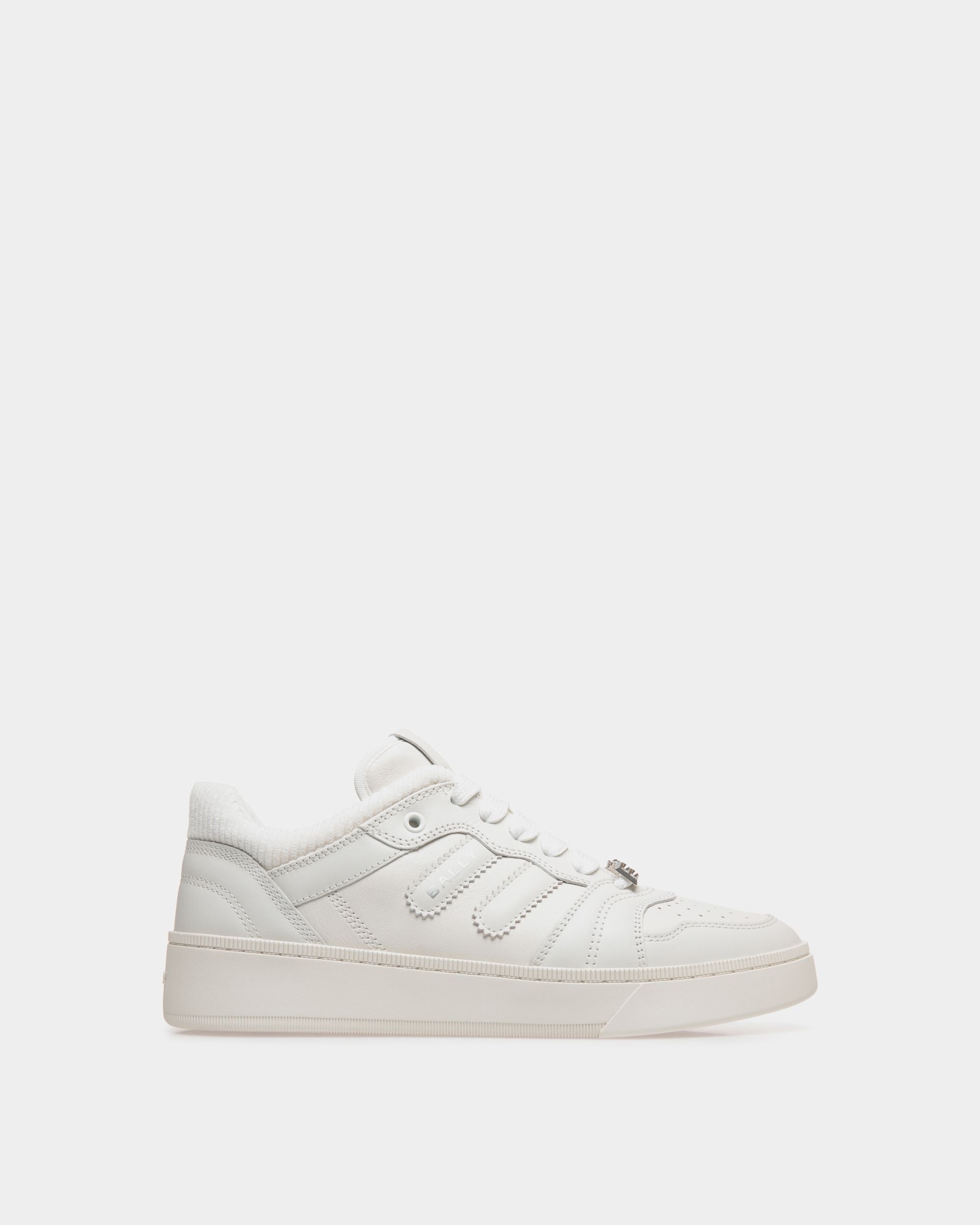 Raise Sneaker In White Leather - Men's - Bally - 01