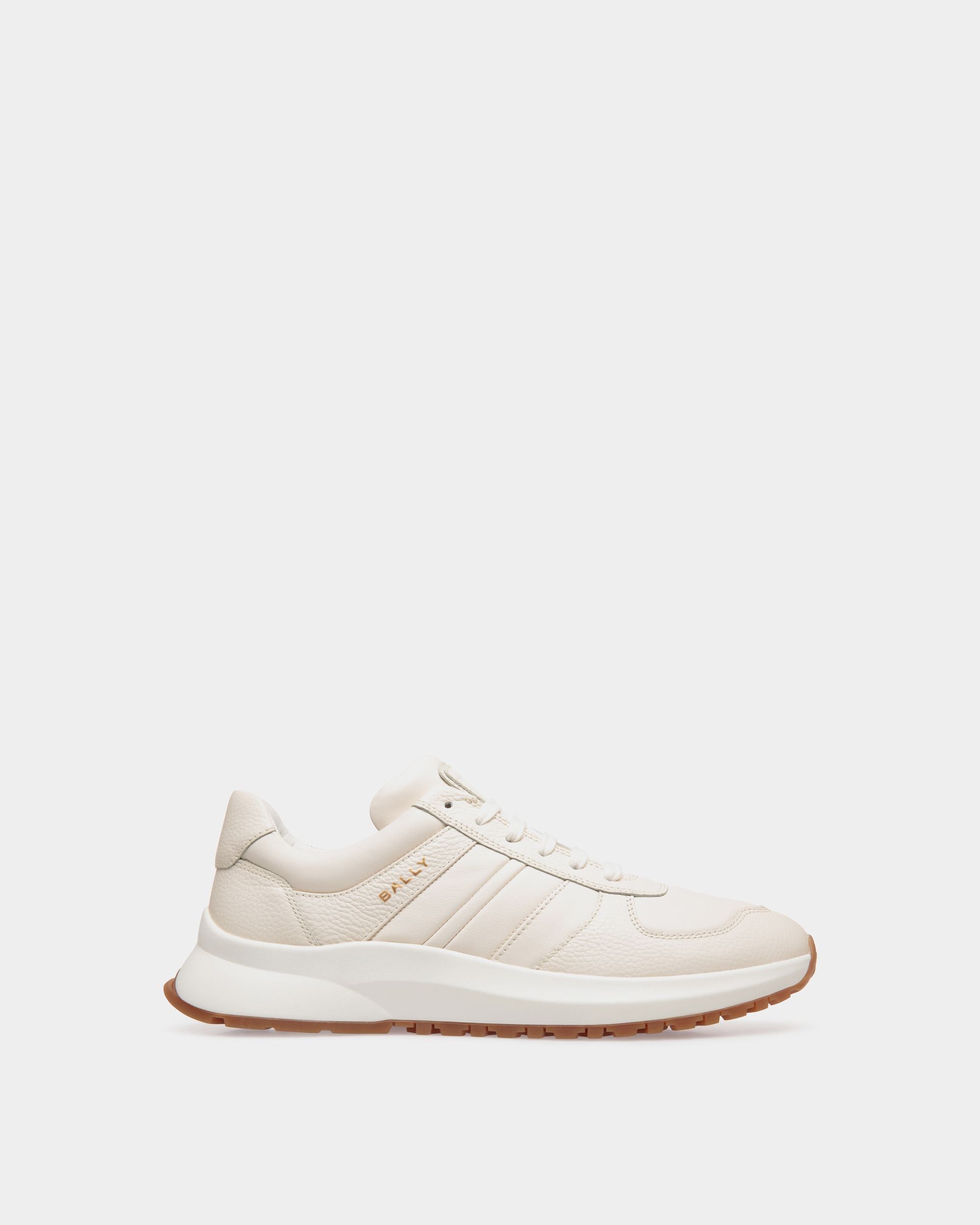 Outline Sneaker In White Leather - Men's - Bally - 01
