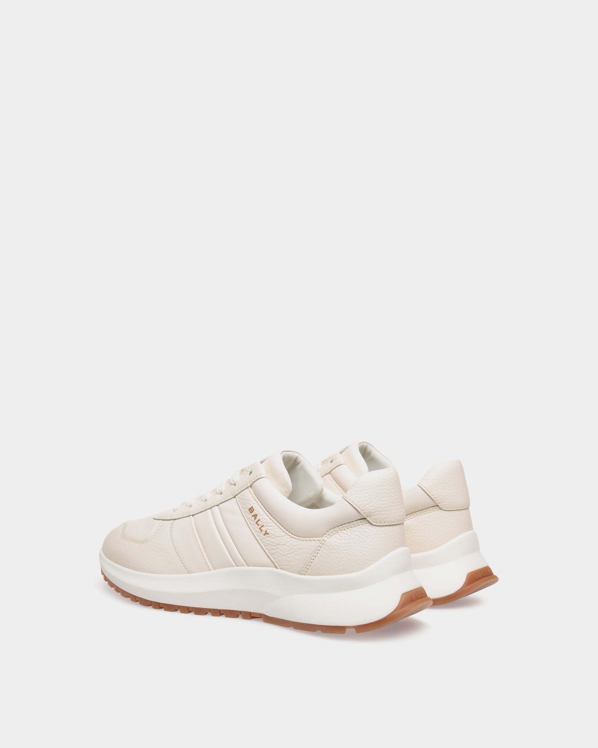 Outline Sneaker In White Leather - Men's - Bally - 03