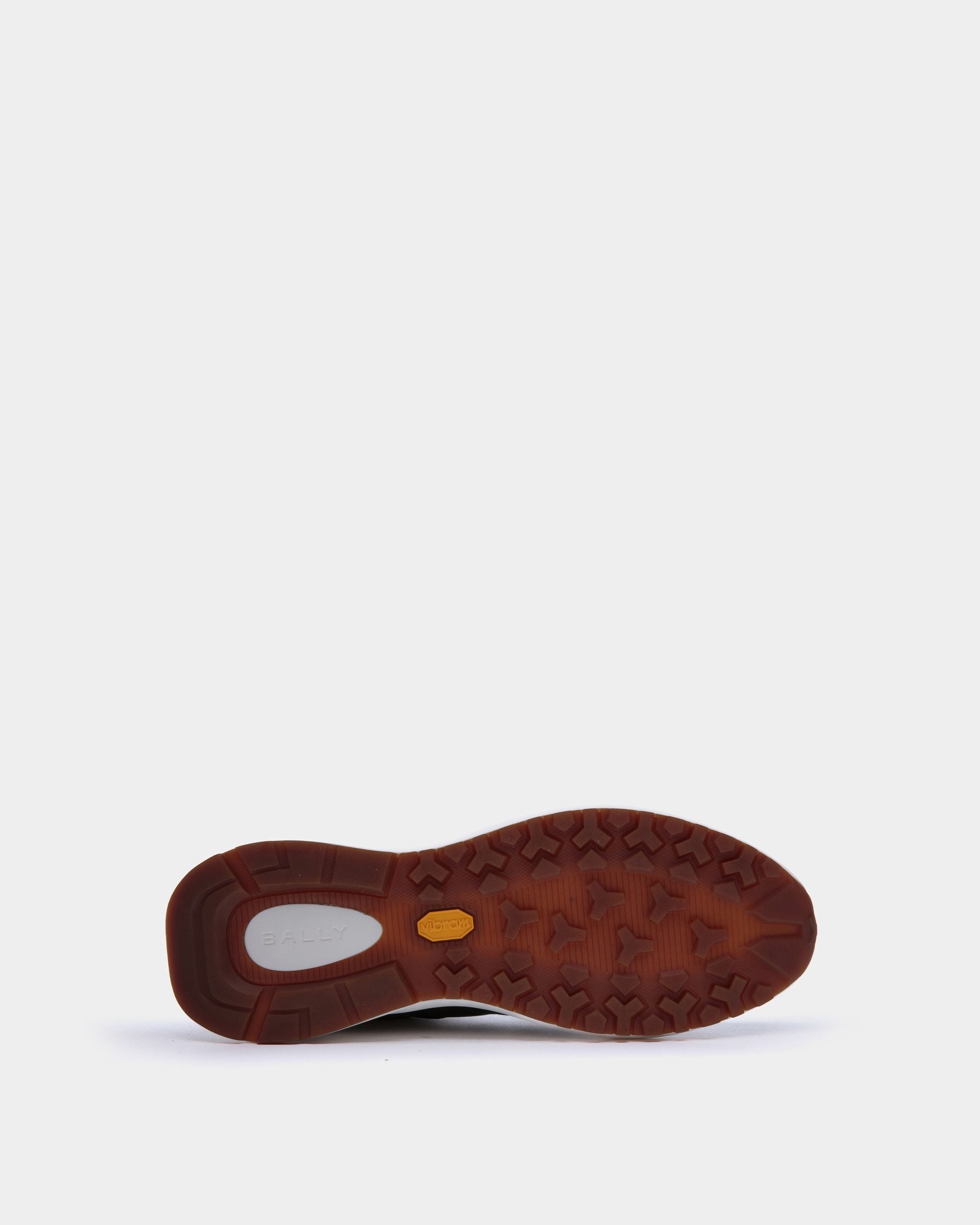 Zapatilla Outline De Piel Granulada En Gris - Hombre - Bally - 04