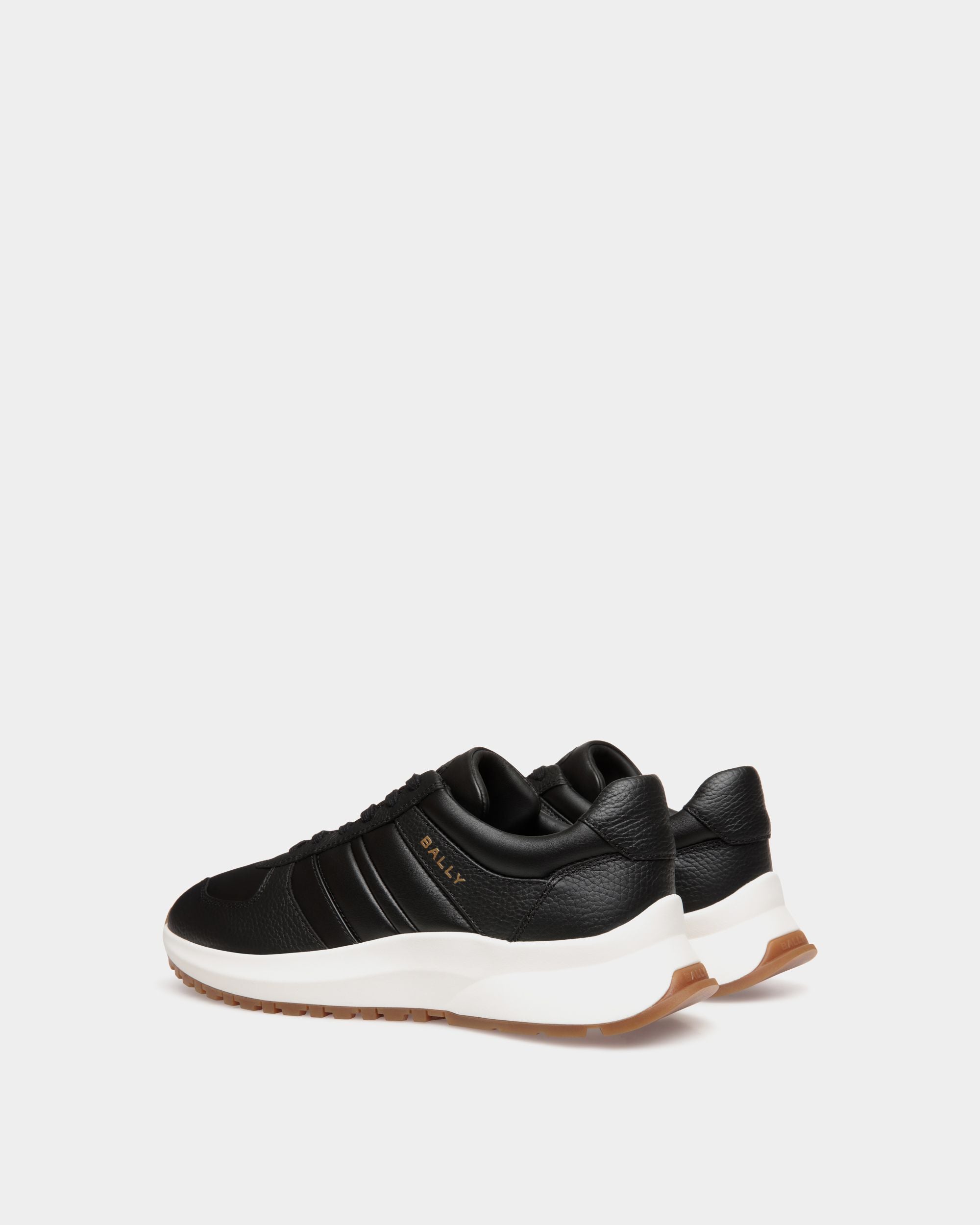 Outline Sneaker In Black Leather - Men's - Bally - 03