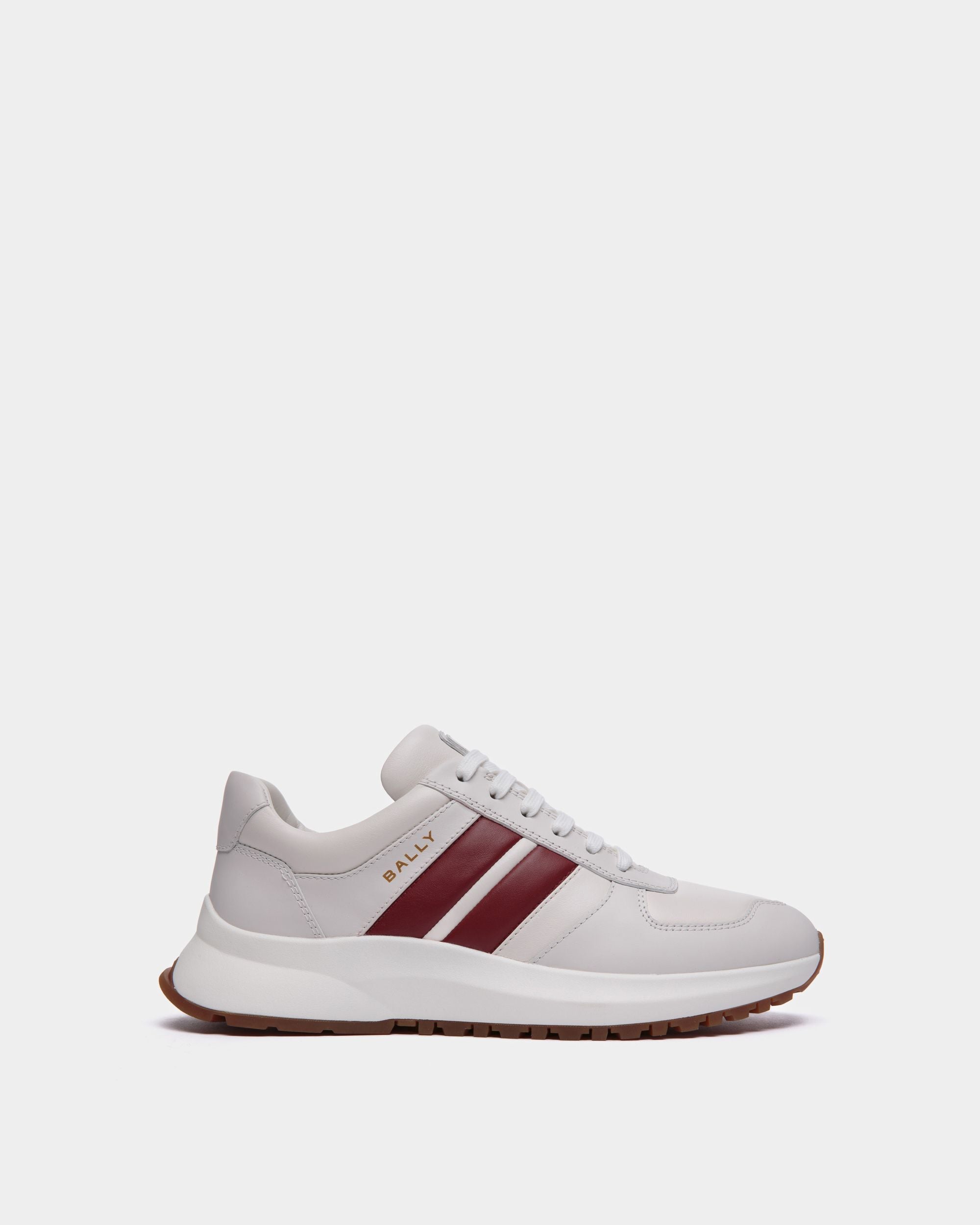 Outline Sneaker In White Leather - Hombre - Bally - 01