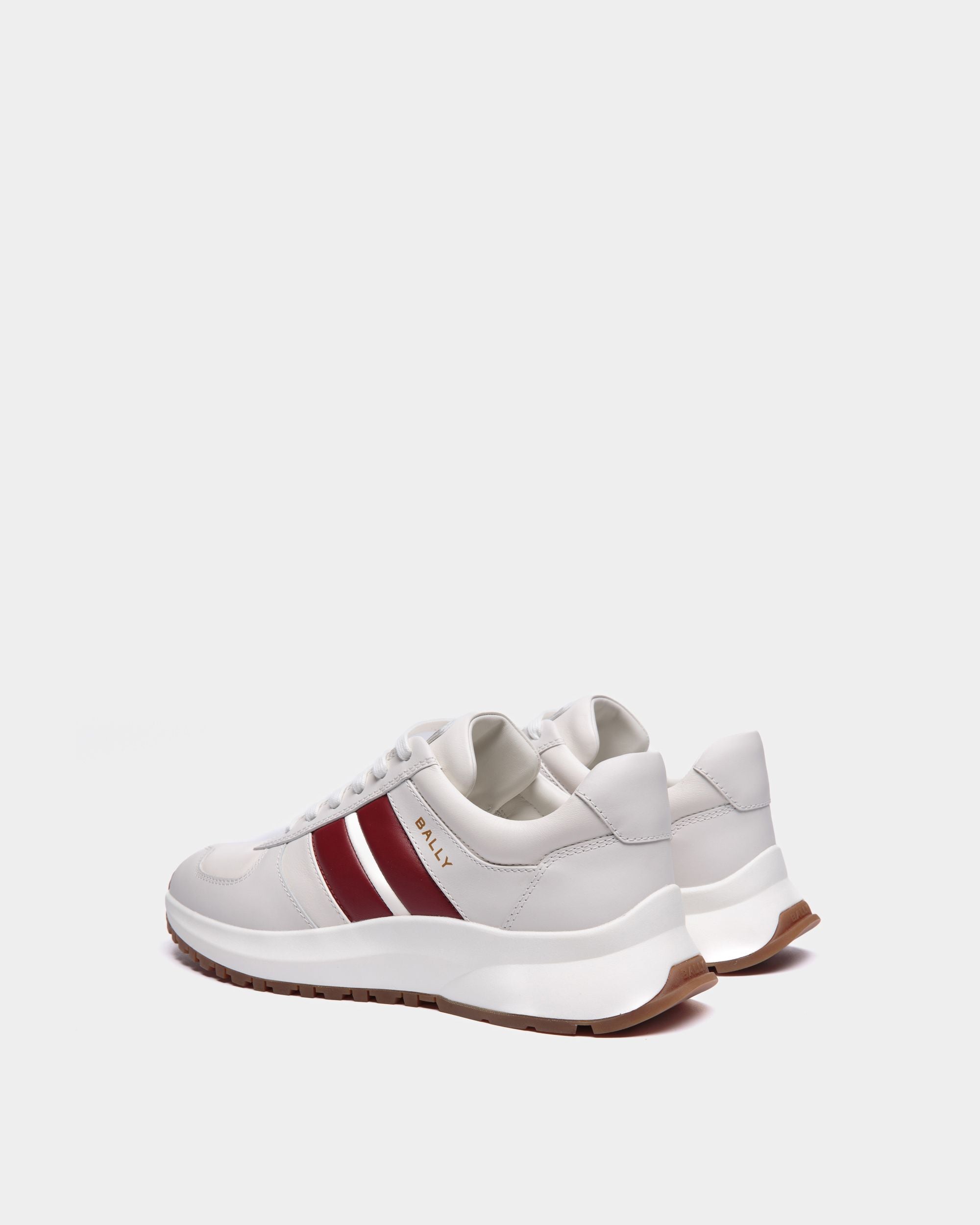 Zapatilla Outline De Piel En Blanco - Hombre - Bally - 04