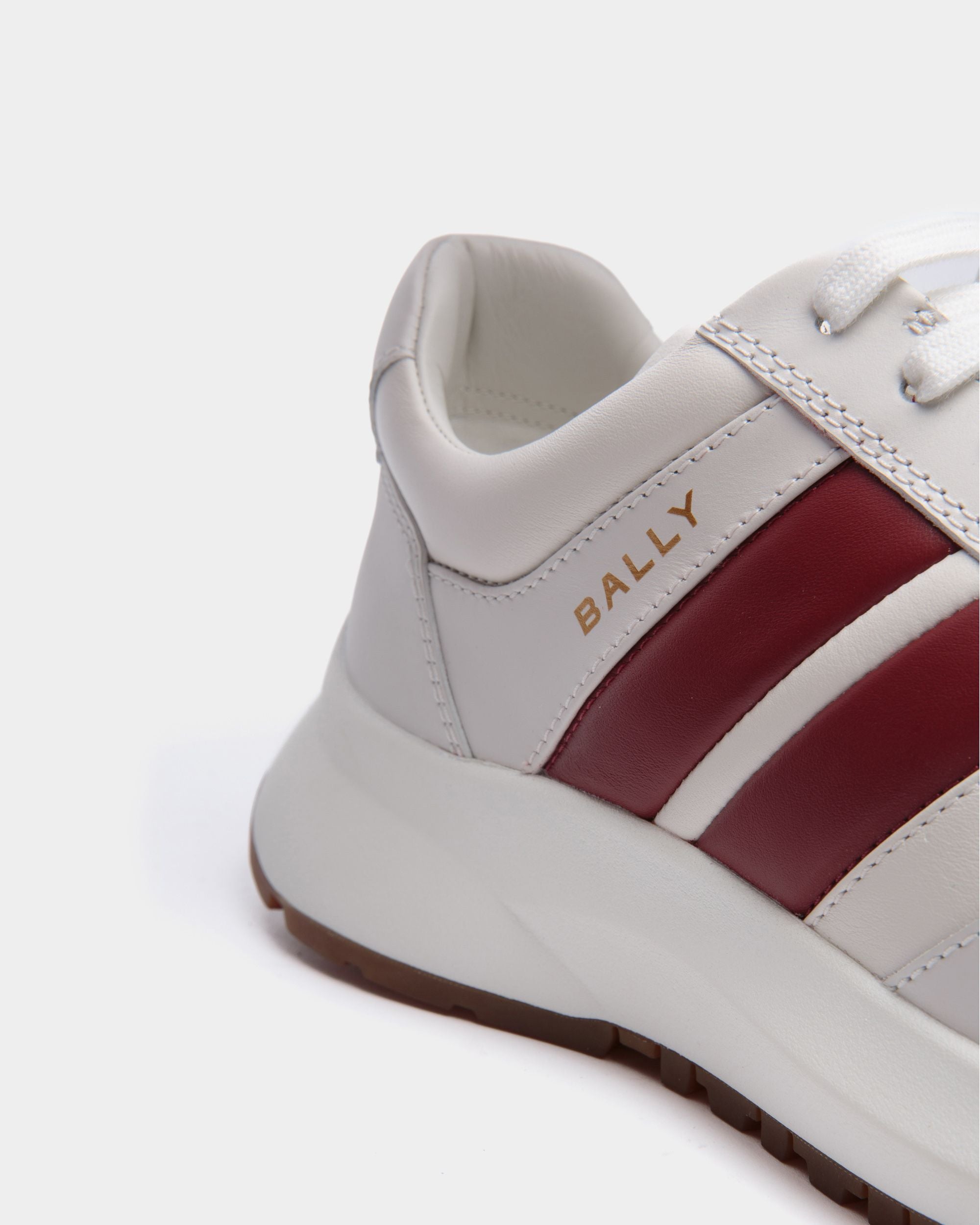 Zapatilla Outline De Piel En Blanco - Hombre - Bally - 06