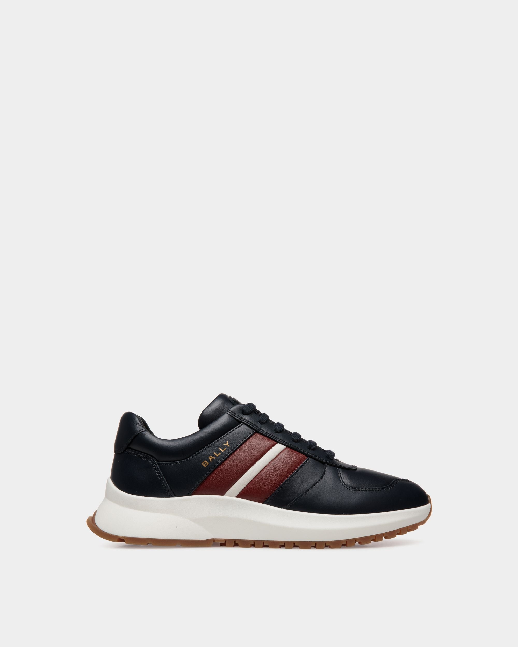 Bally Outline Sneaker in Black Leather 7.5