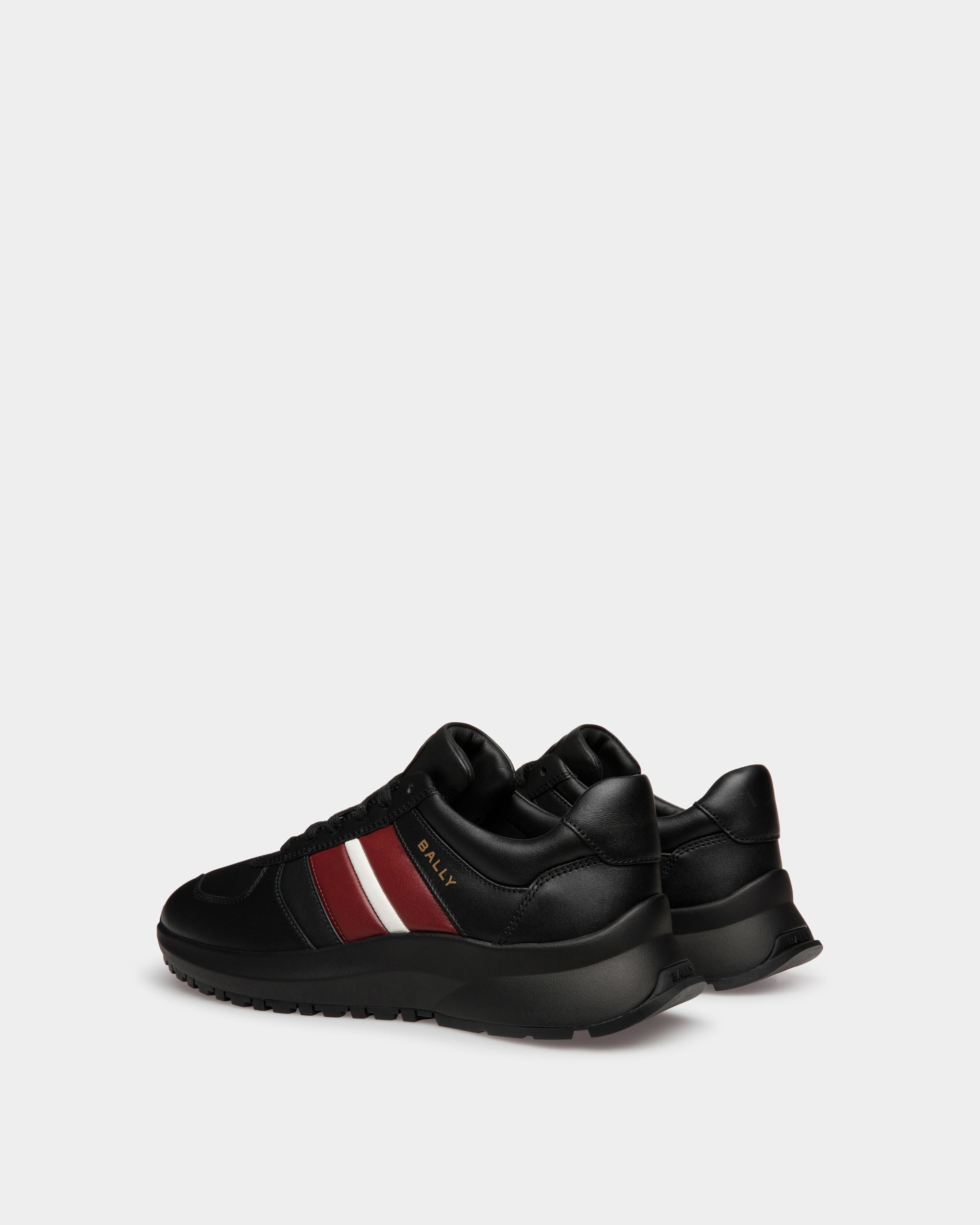Zapatilla Outline De Piel En Negro - Hombre - Bally - 04