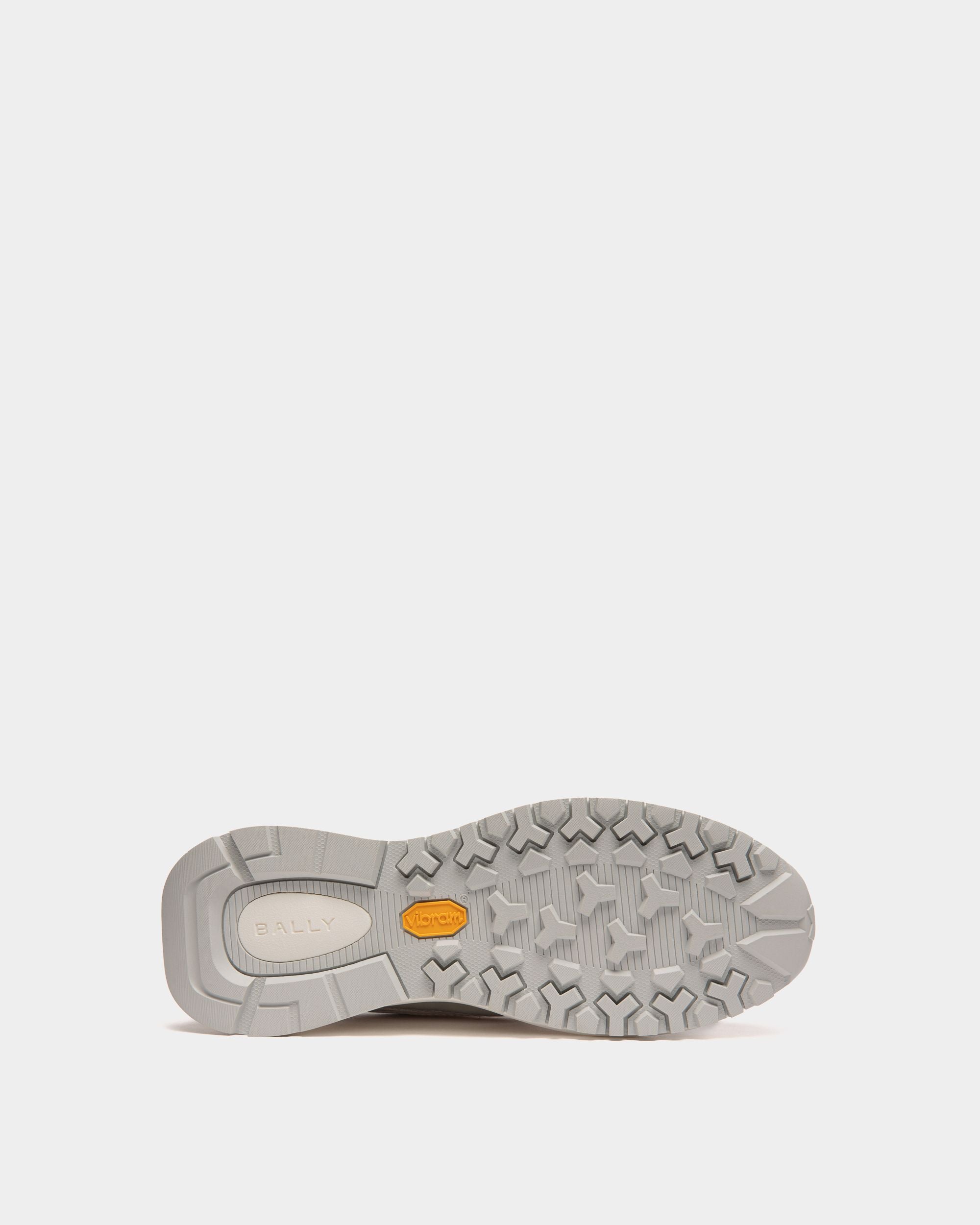 Zapatilla Outline De Piel Blanca Y Plateada - Hombre - Bally - 04