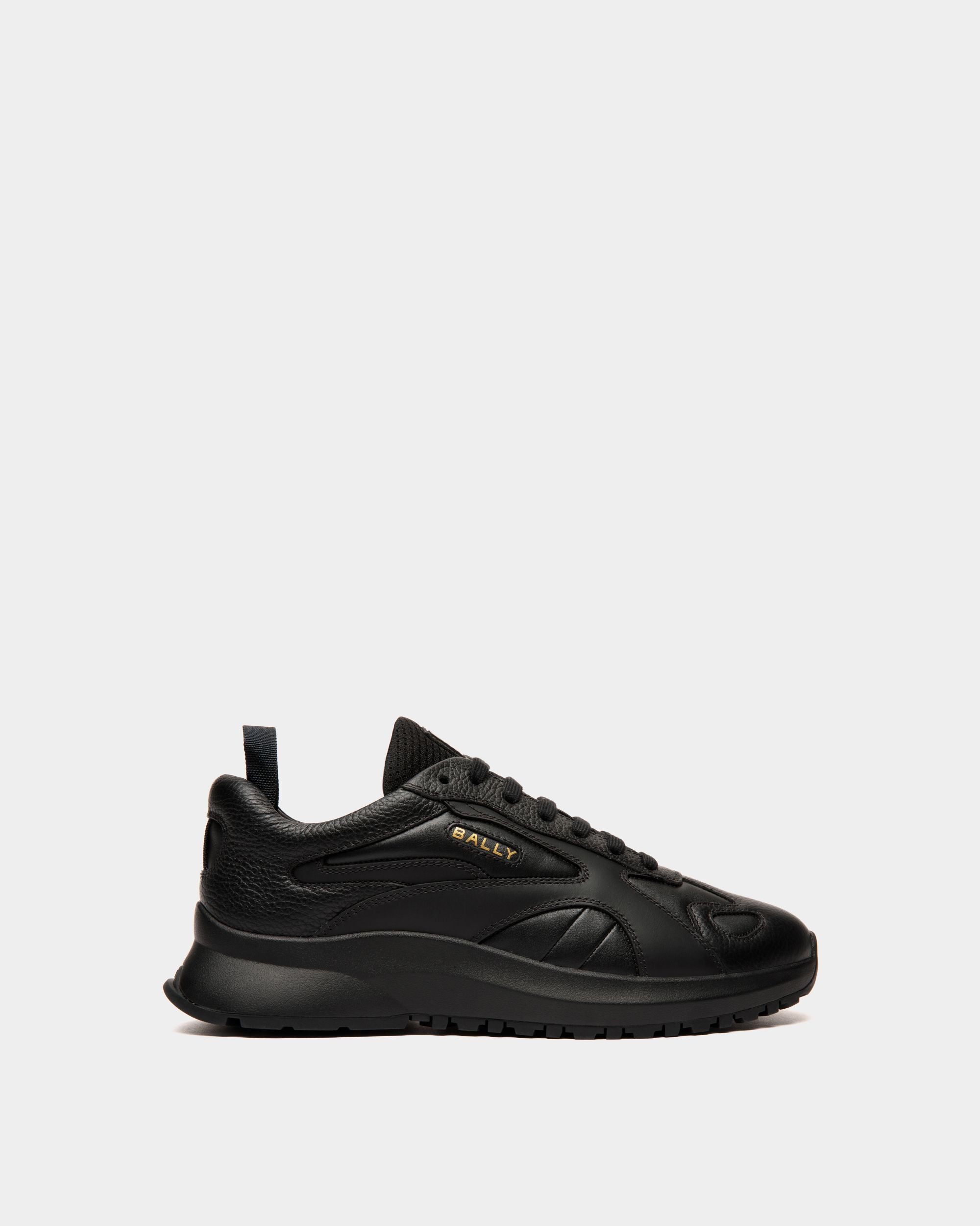 Zapatilla Outline De Piel Negra - Hombre - Bally - 01