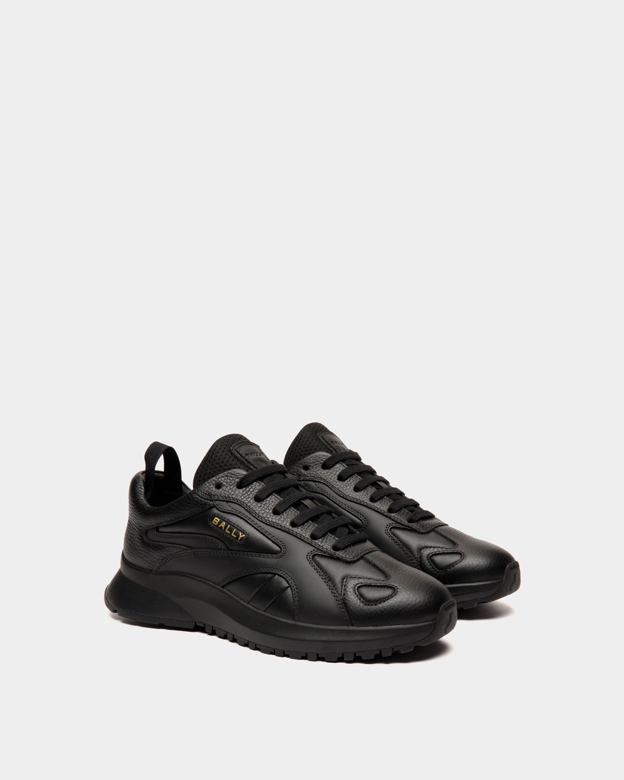 Zapatilla Outline De Piel Negra - Hombre - Bally - 02