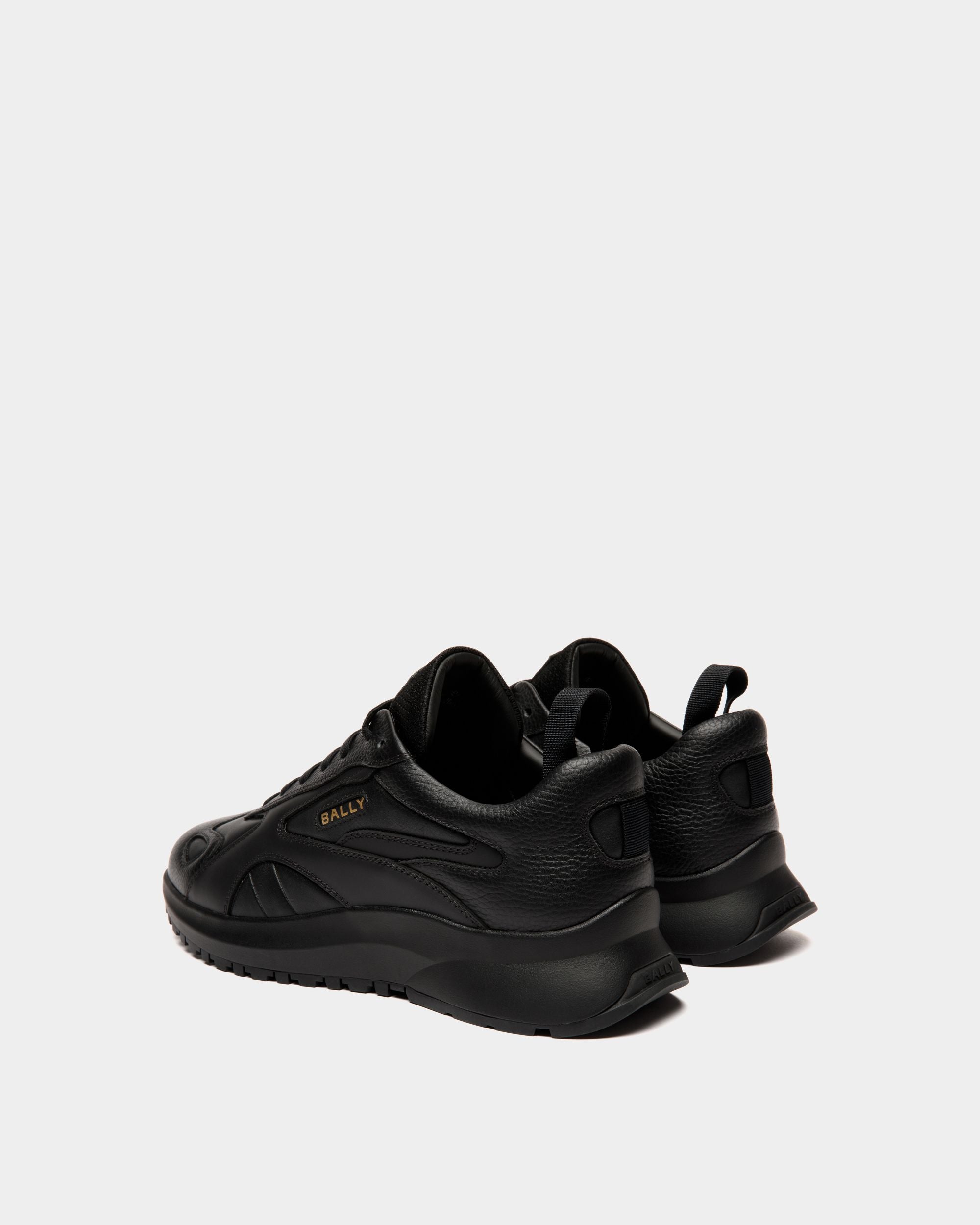 Zapatilla Outline De Piel Negra - Hombre - Bally - 03
