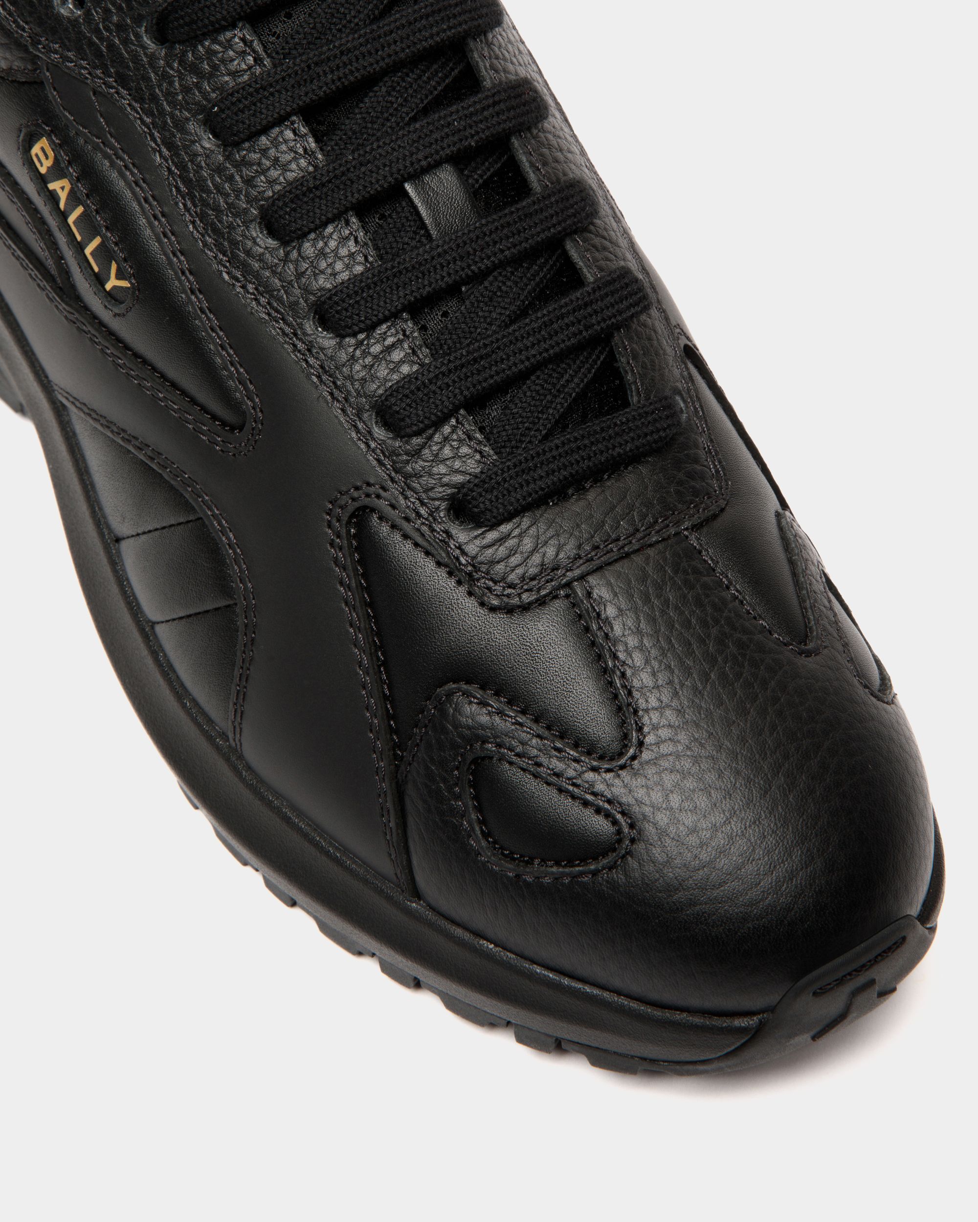 Zapatilla Outline De Piel Negra - Hombre - Bally - 05