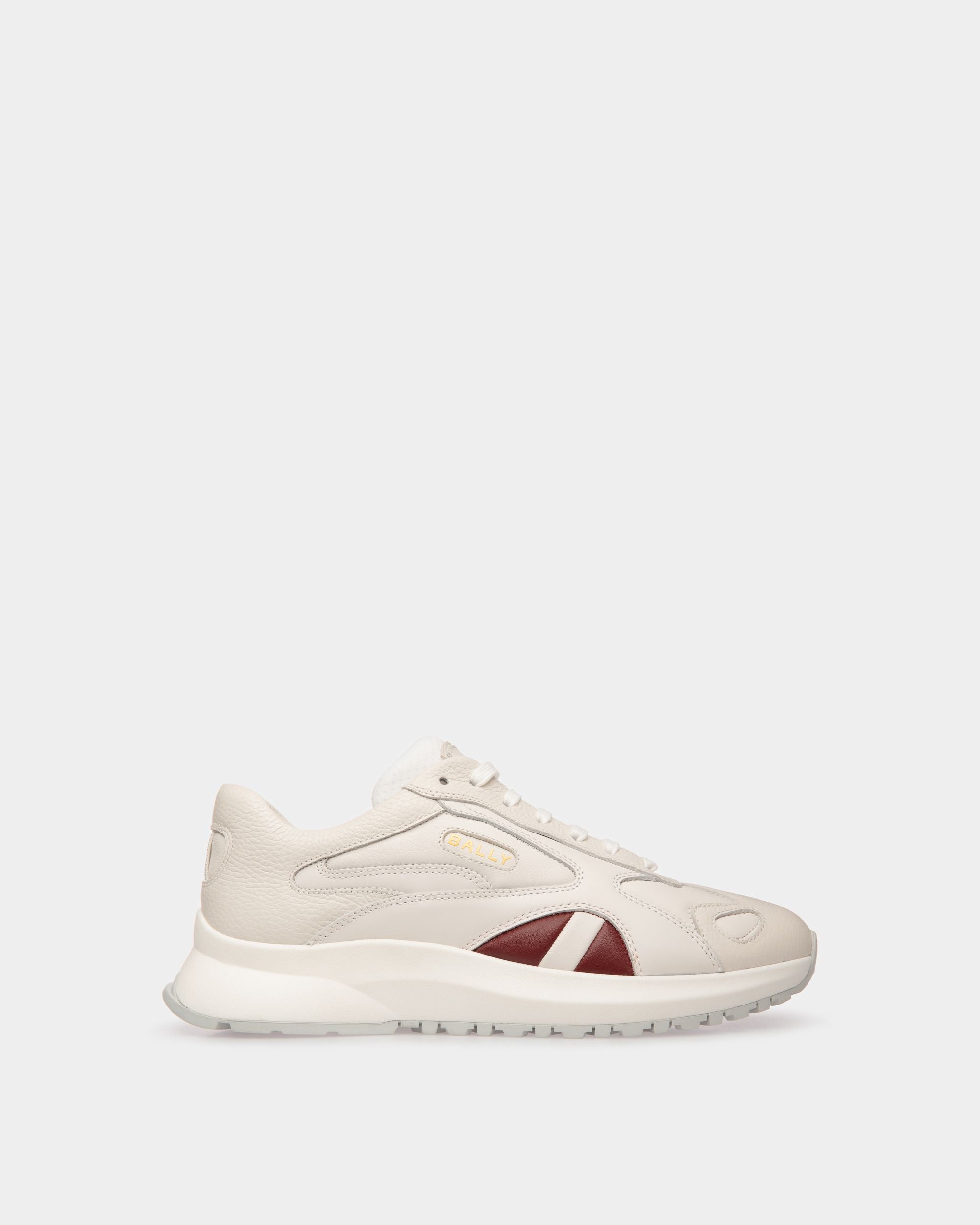 Outline Sneaker In White Leather - Men's - Bally - 01
