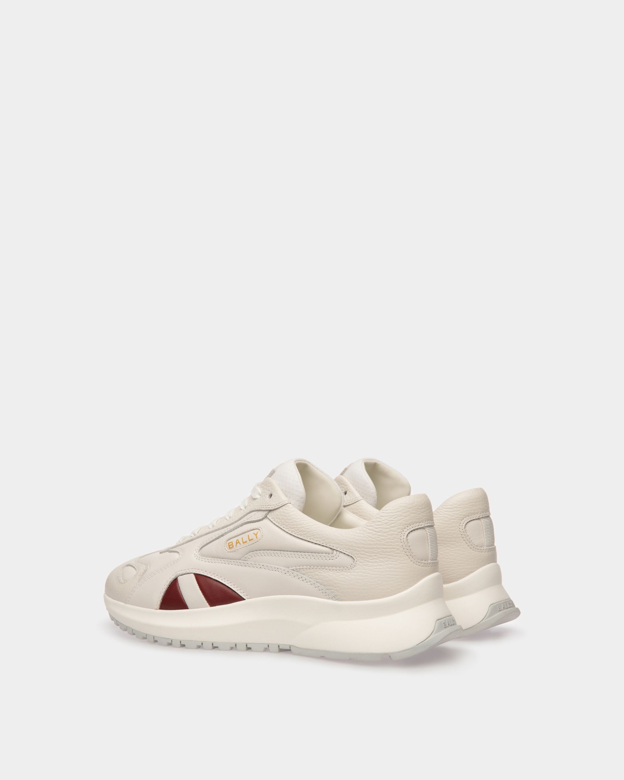 Outline Sneaker In White Leather - Men's - Bally - 04