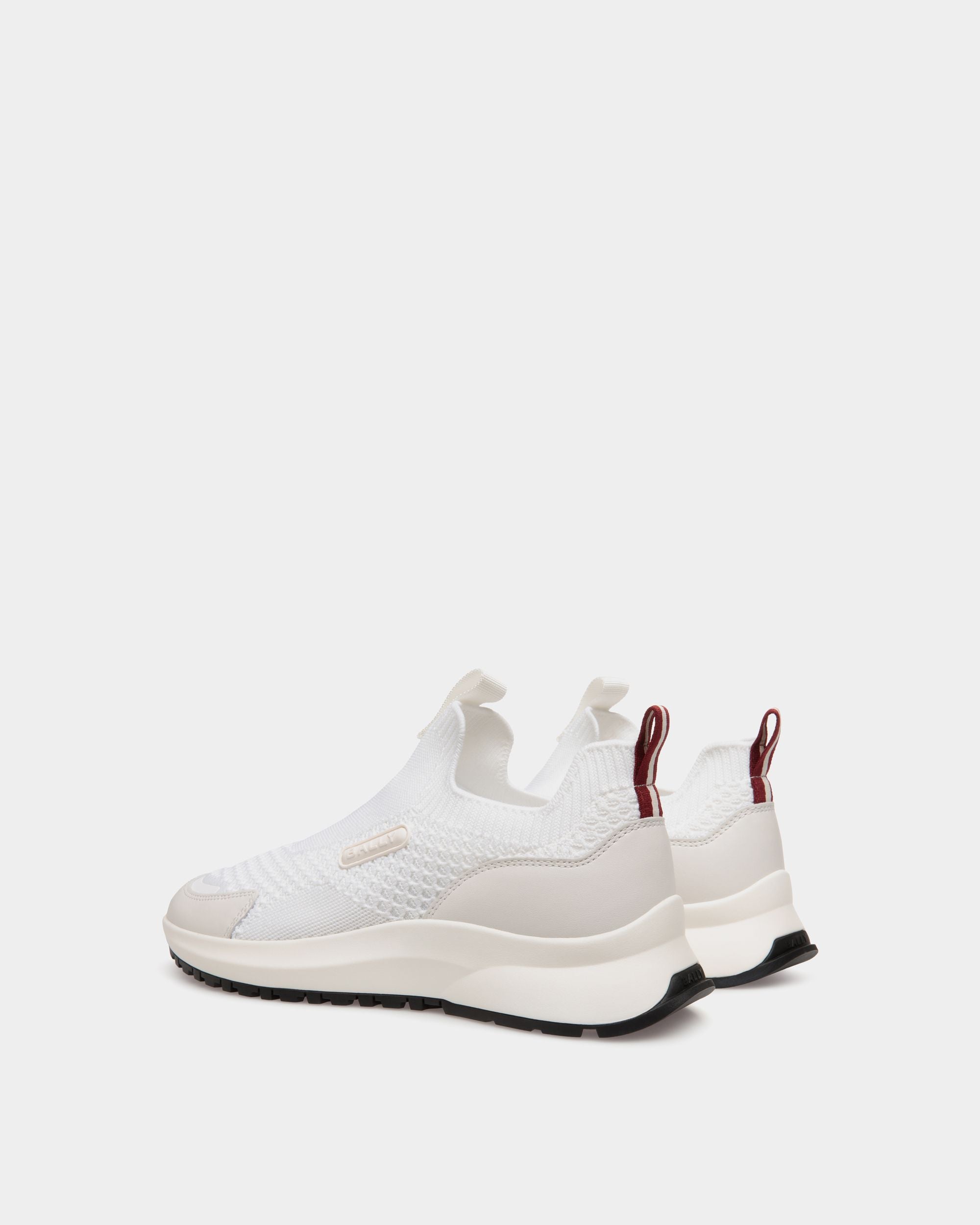 Outline Sneaker In White Knit - Men's - Bally - 03