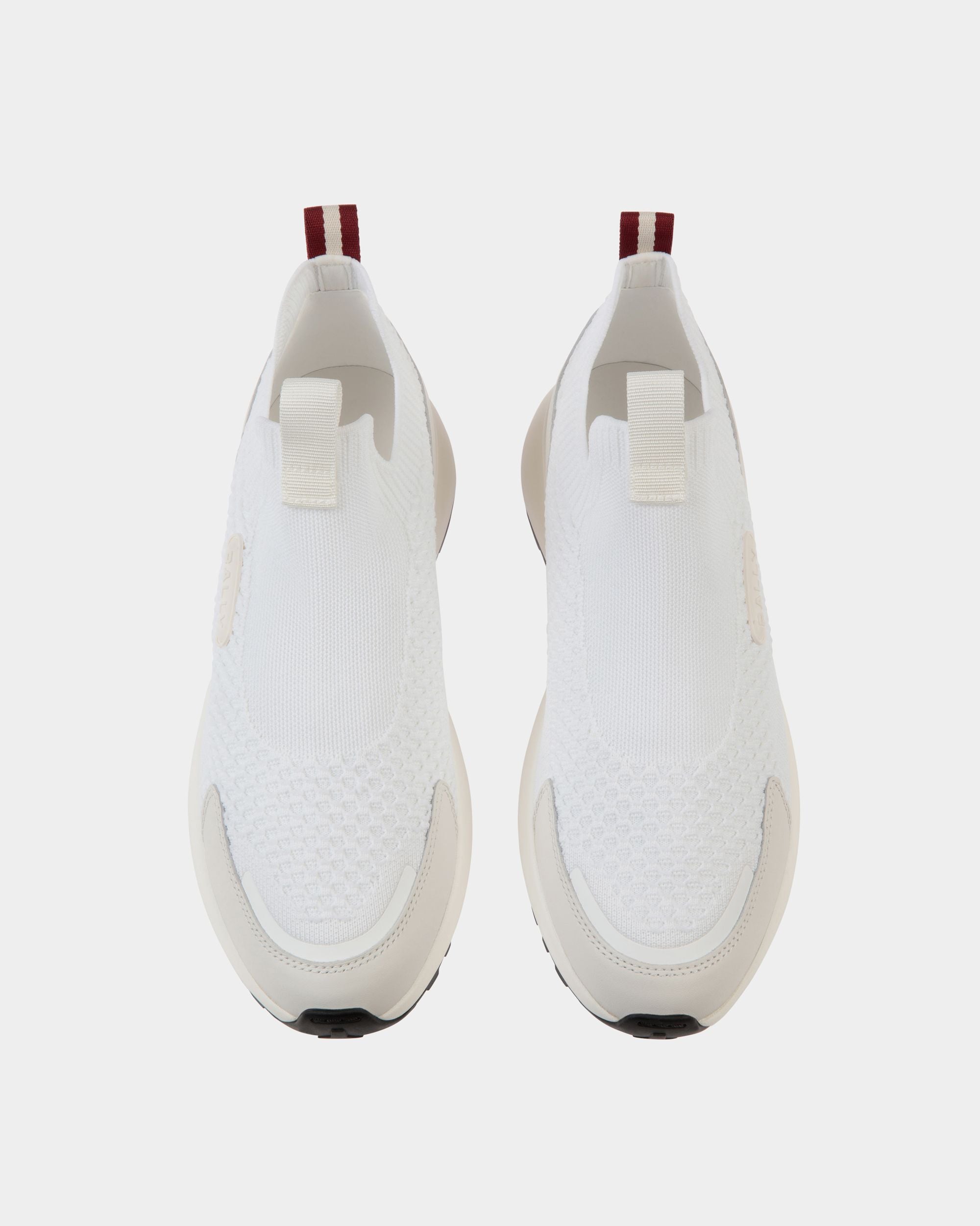 Outline Sneaker In White Knit - Men's - Bally - 04