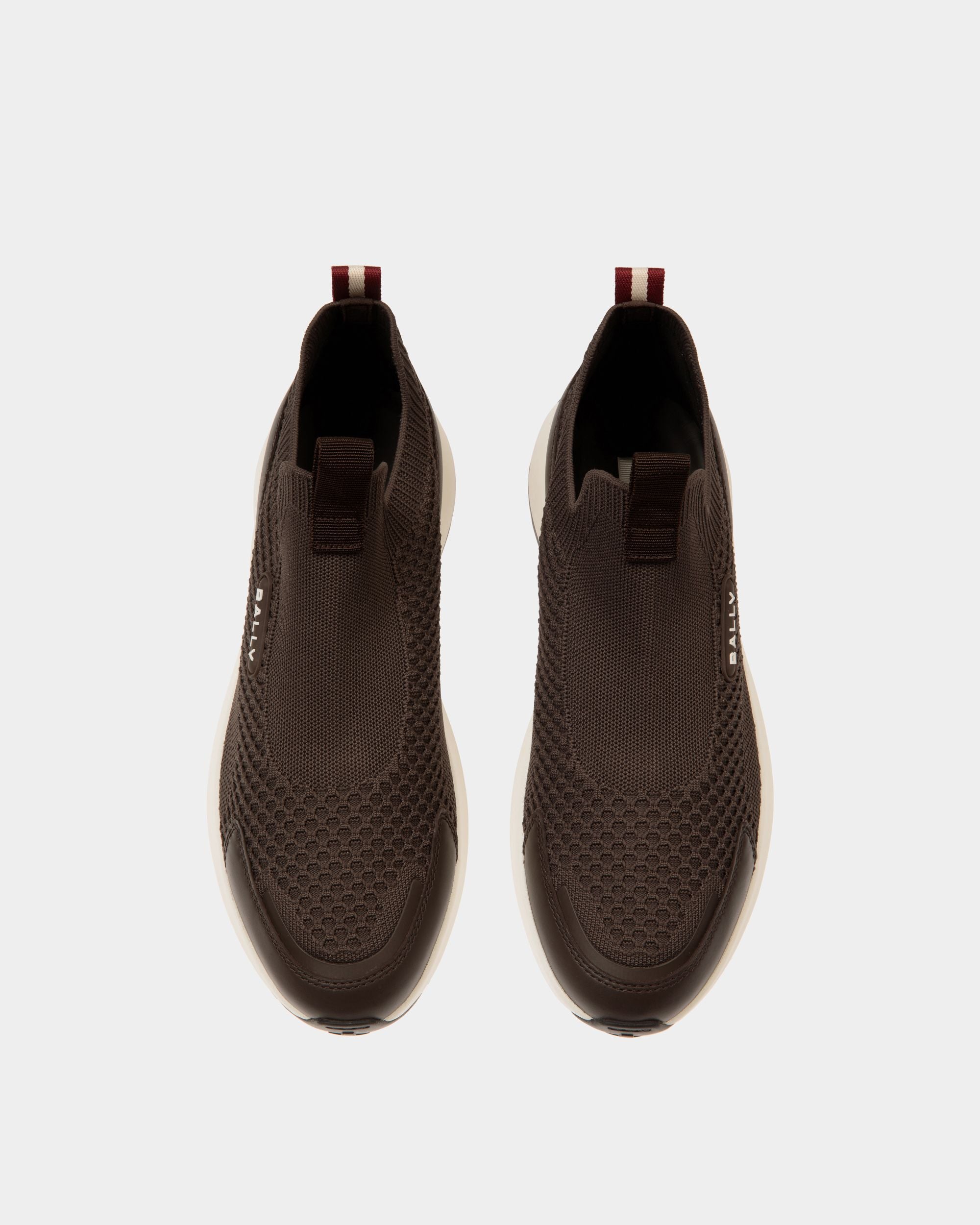 Zapatilla Outline De Punto Ébano - Hombre - Bally - 05