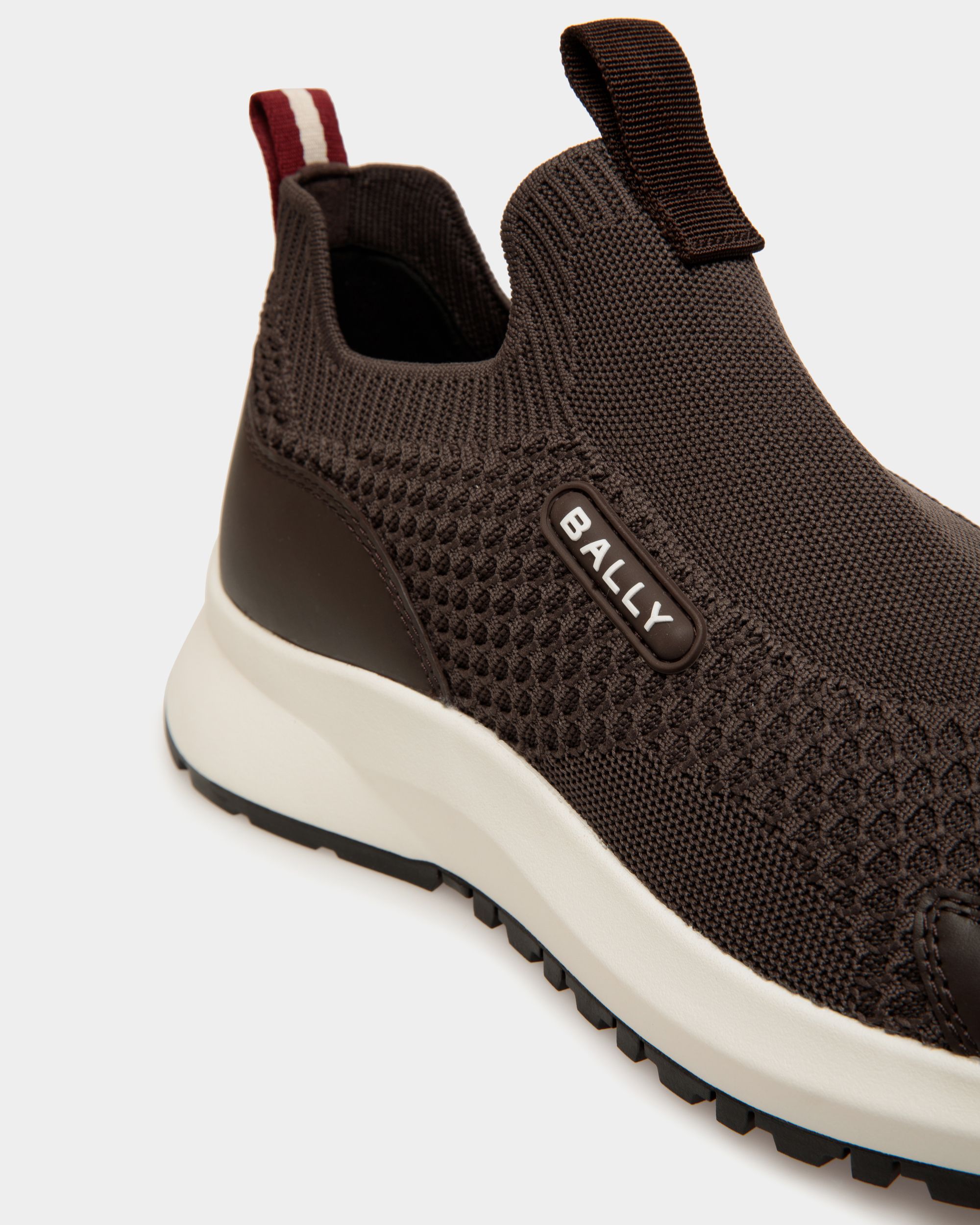 Zapatilla Outline De Punto Ébano - Hombre - Bally - 06