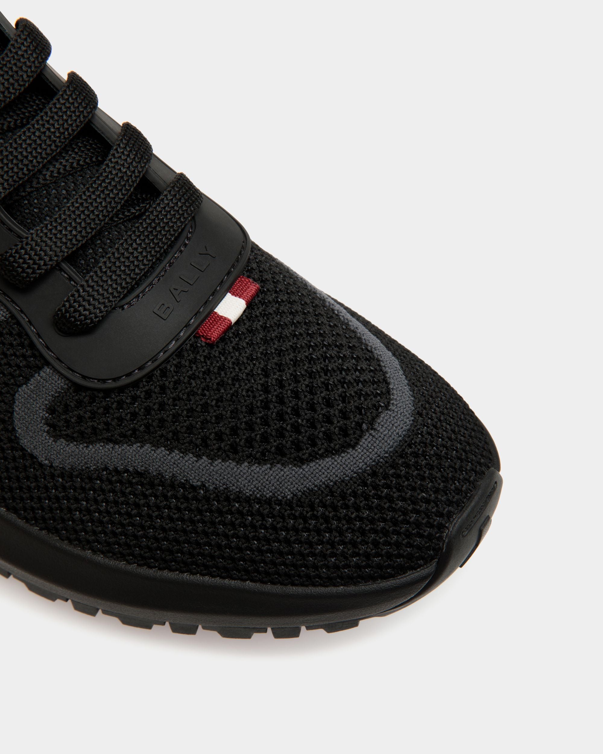 Outline Sneaker In Black Knit - Men's - Bally - 05