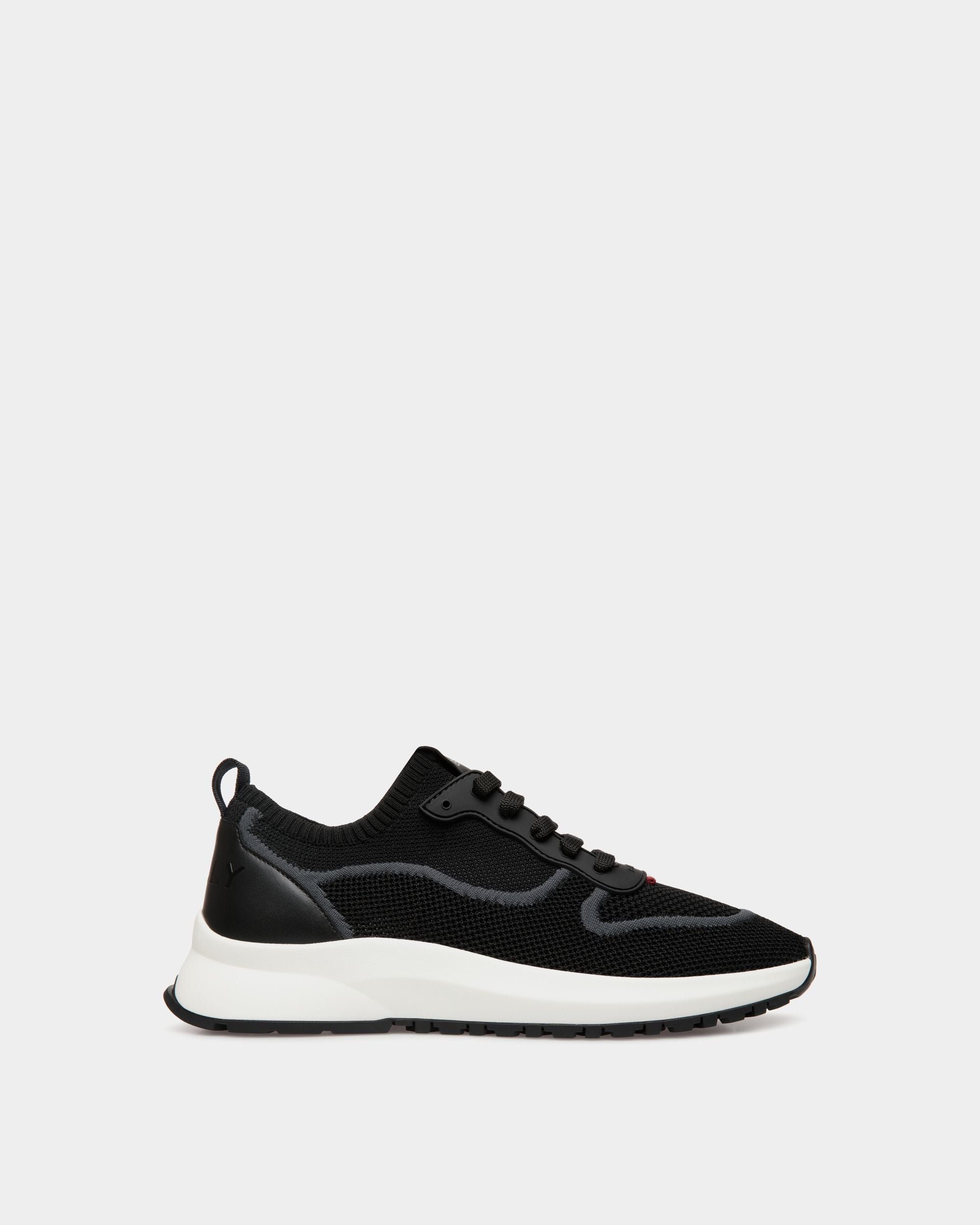 Outline Sneaker in Black Knit - Men's - Bally - 01