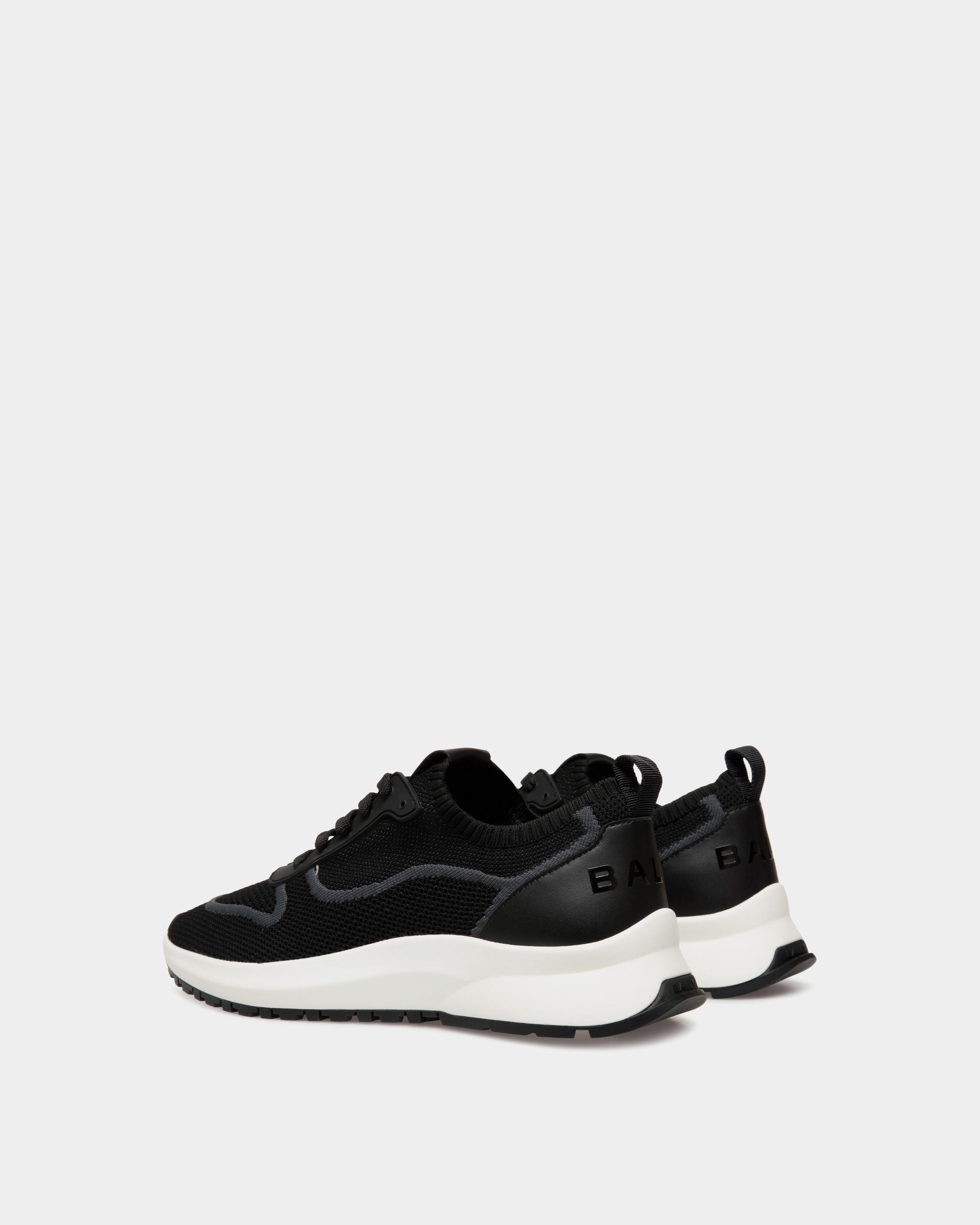 Outline Sneaker in Black Knit - Men's - Bally - 03