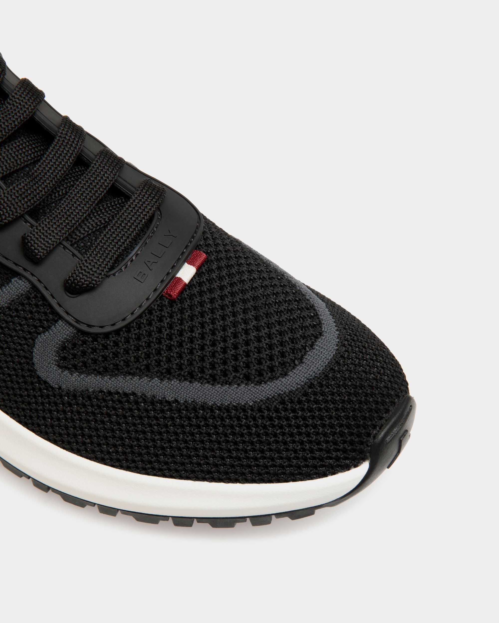 Outline Sneaker in Black Knit - Men's - Bally - 05