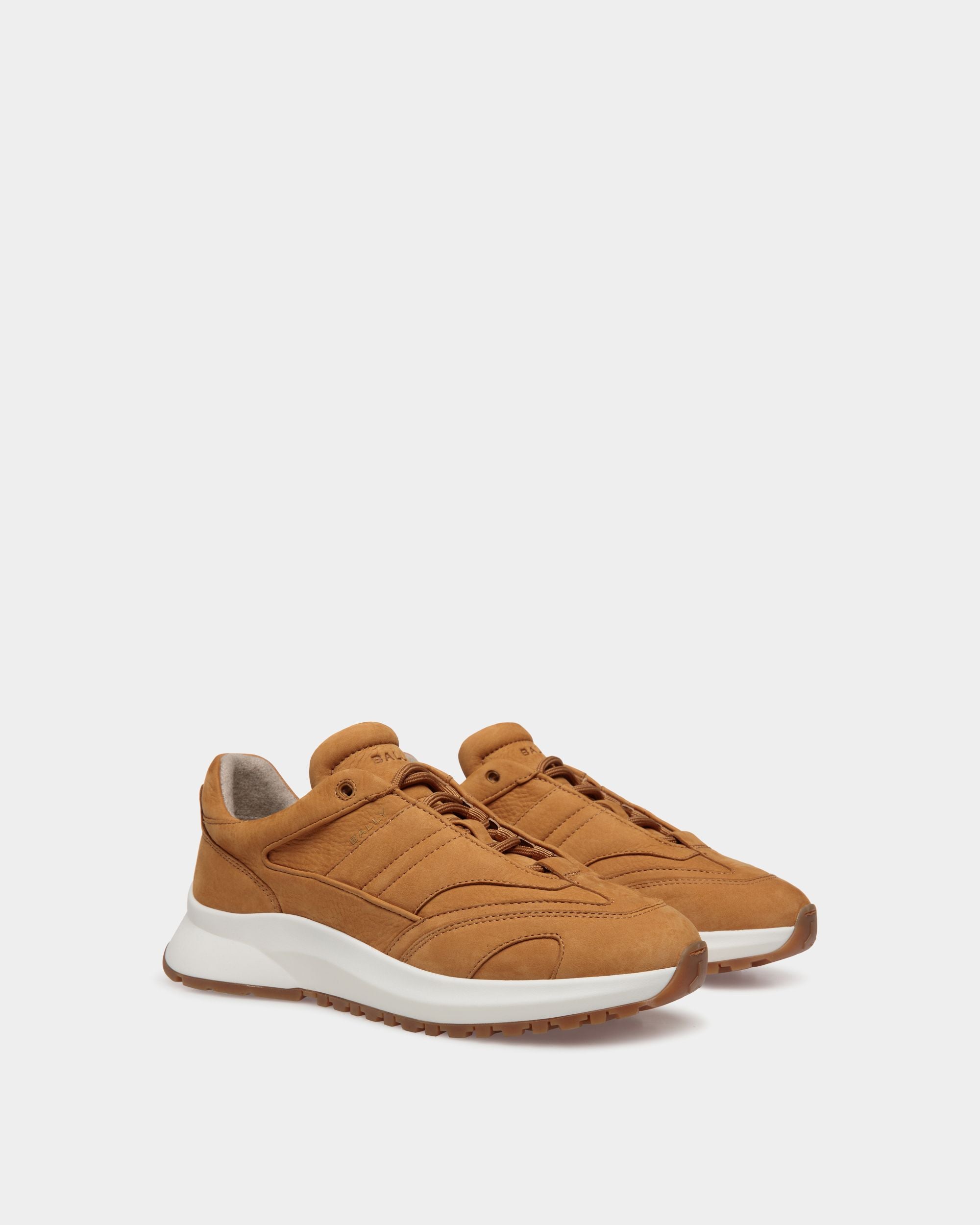 Outline Sneaker in Brown Nubuck Leather - Men's - Bally - 02