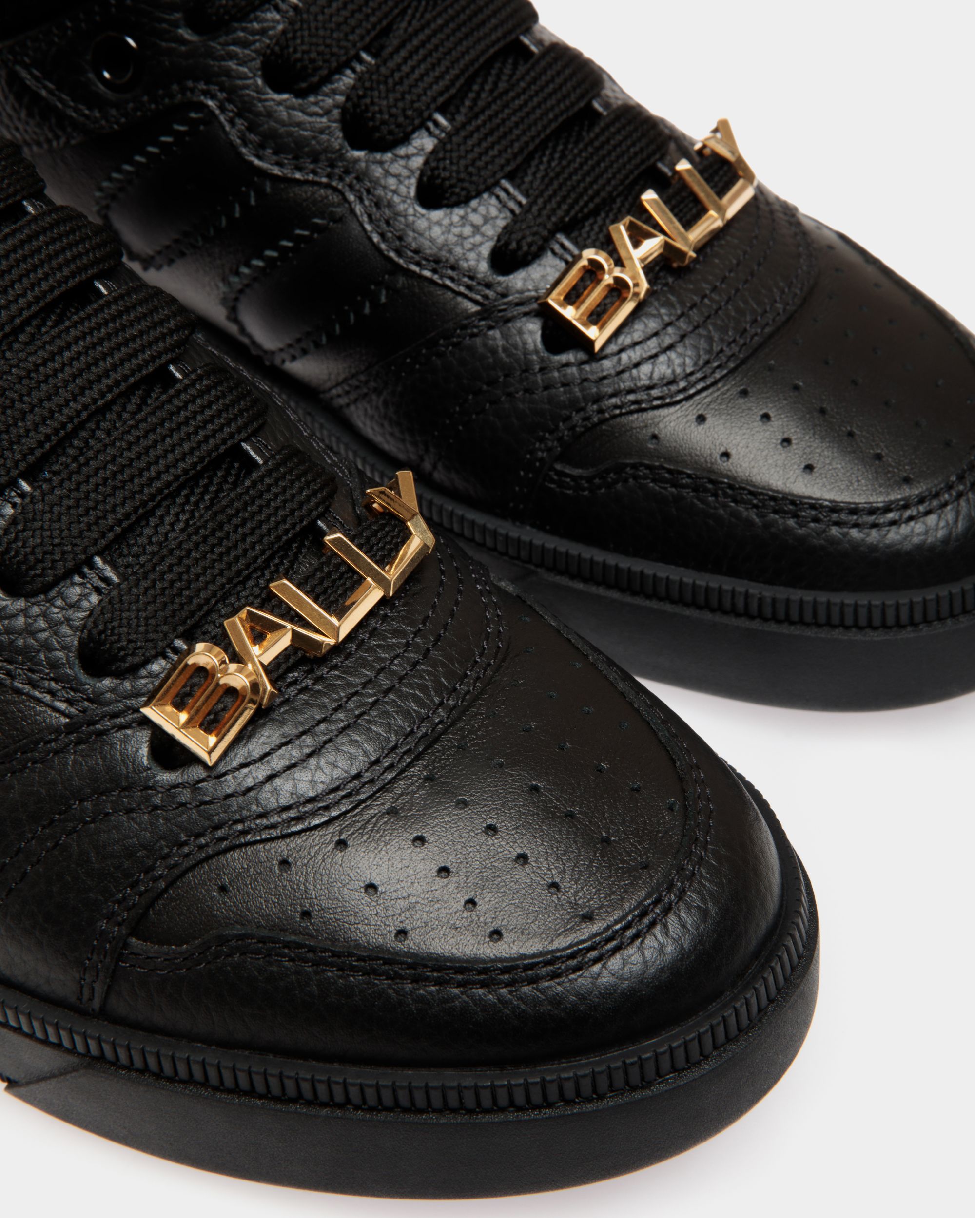 Raise Sneaker In Black Leather - Men's - Bally - 05