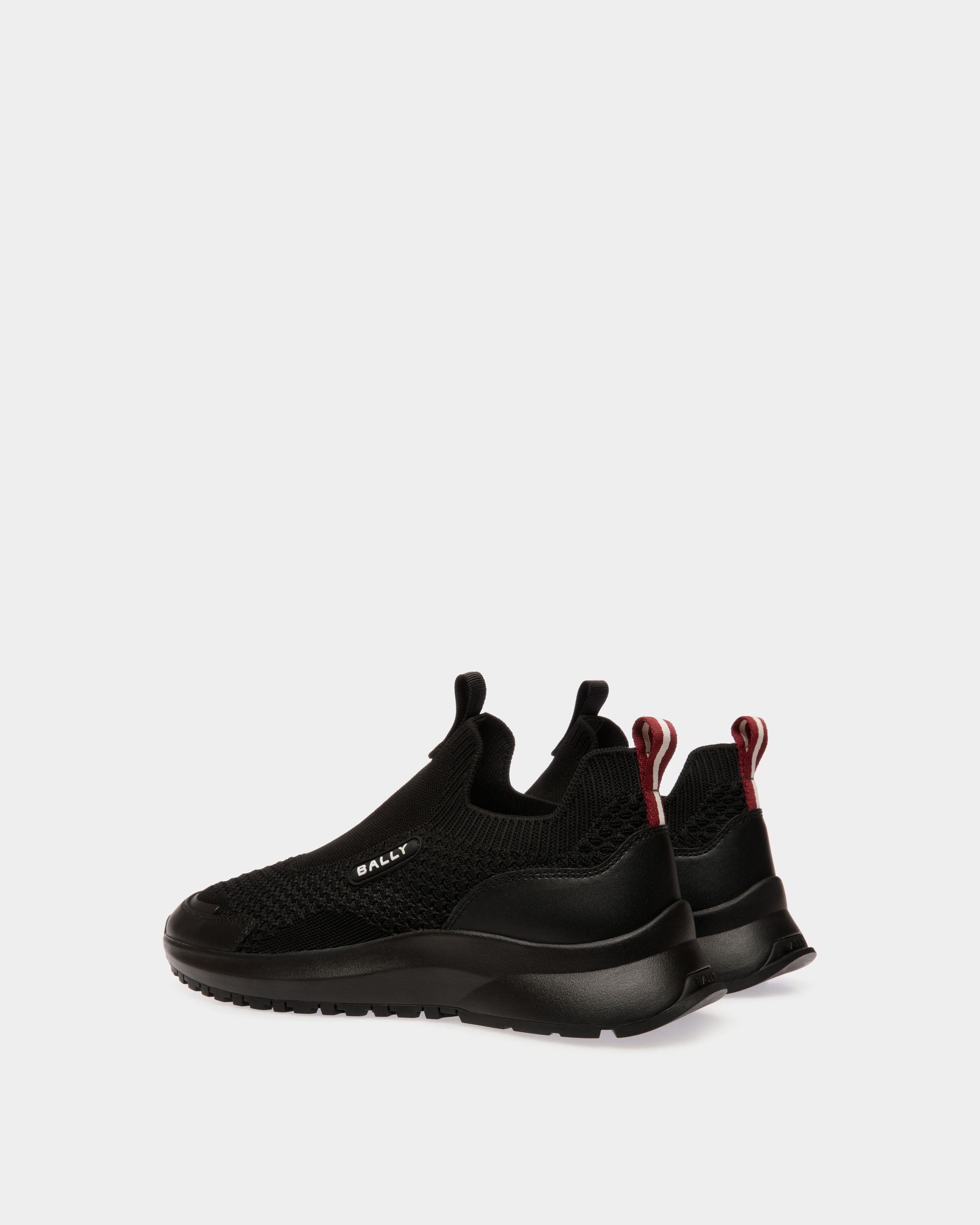 Outline Sneaker in Black Knit - Hombre - Bally - 03