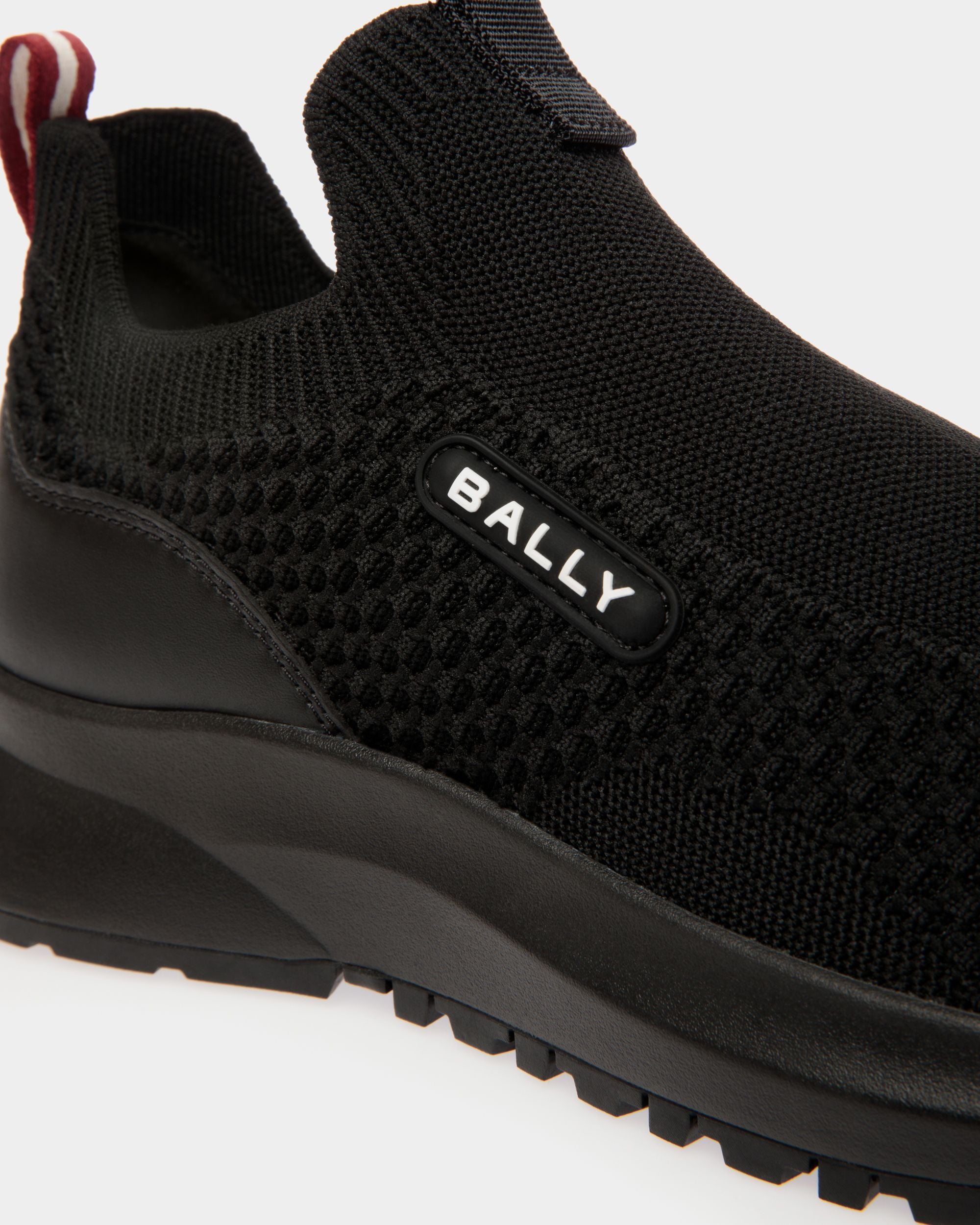 Outline Sneaker in Black Knit - Hombre - Bally - 05