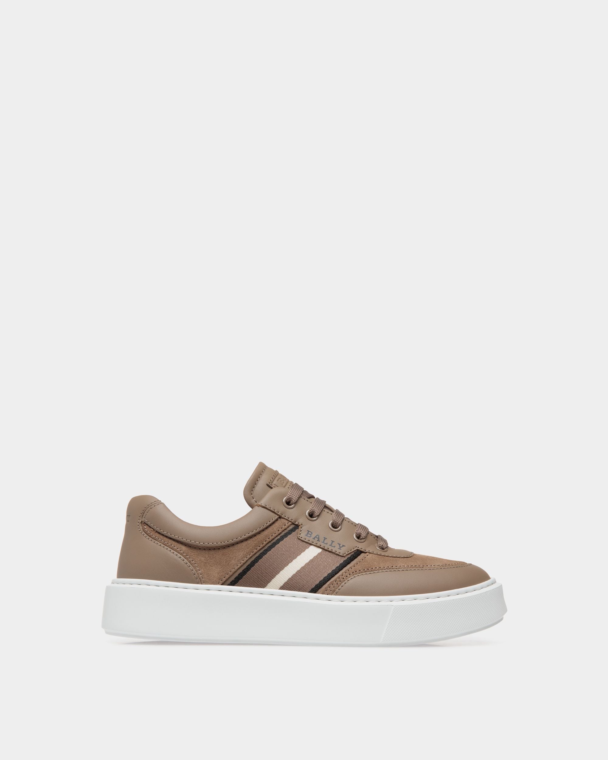 Sneaker In Brown Leather - Men's - Bally - 01
