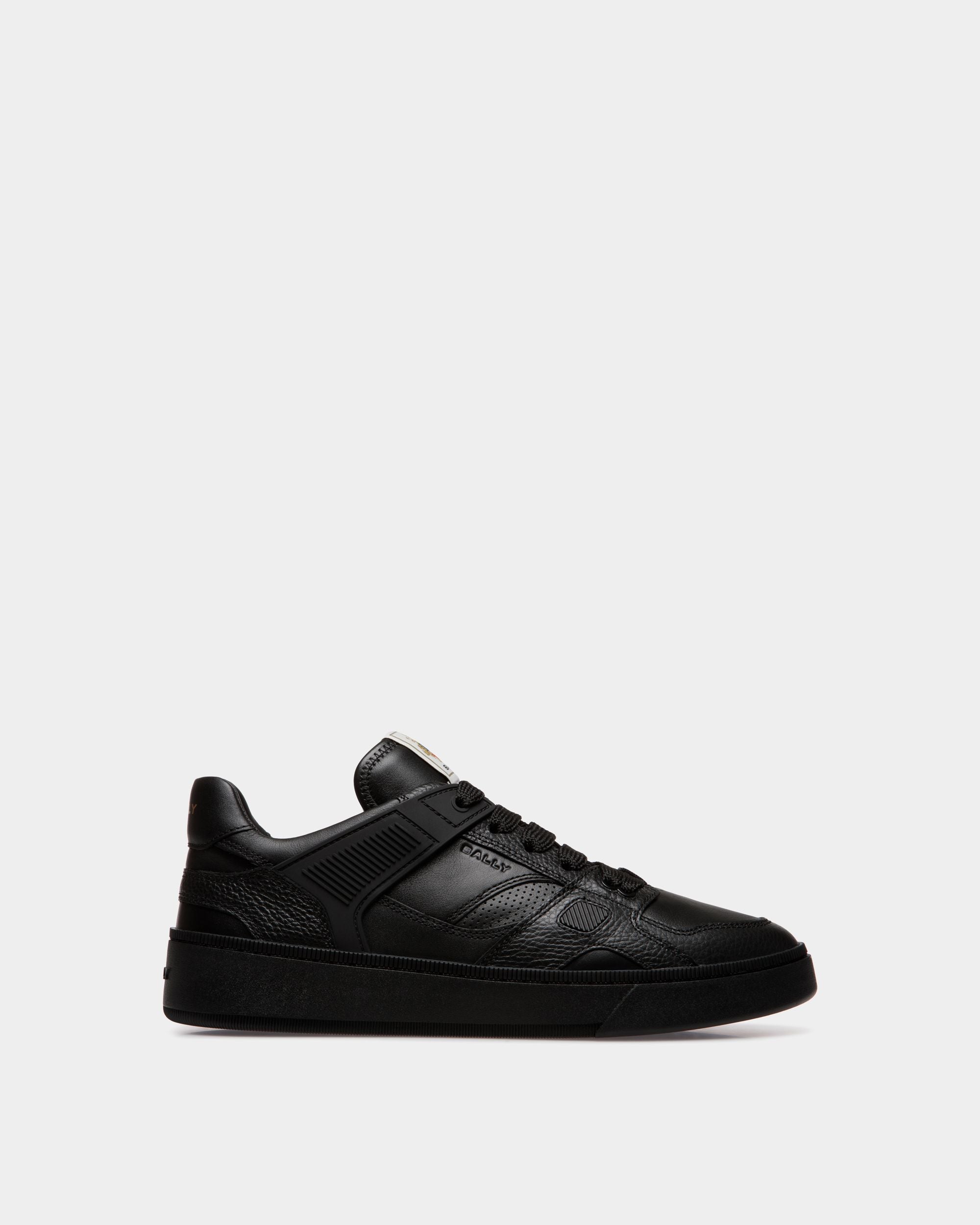 Raise Sneaker in Black Leather - Men's - Bally - 01