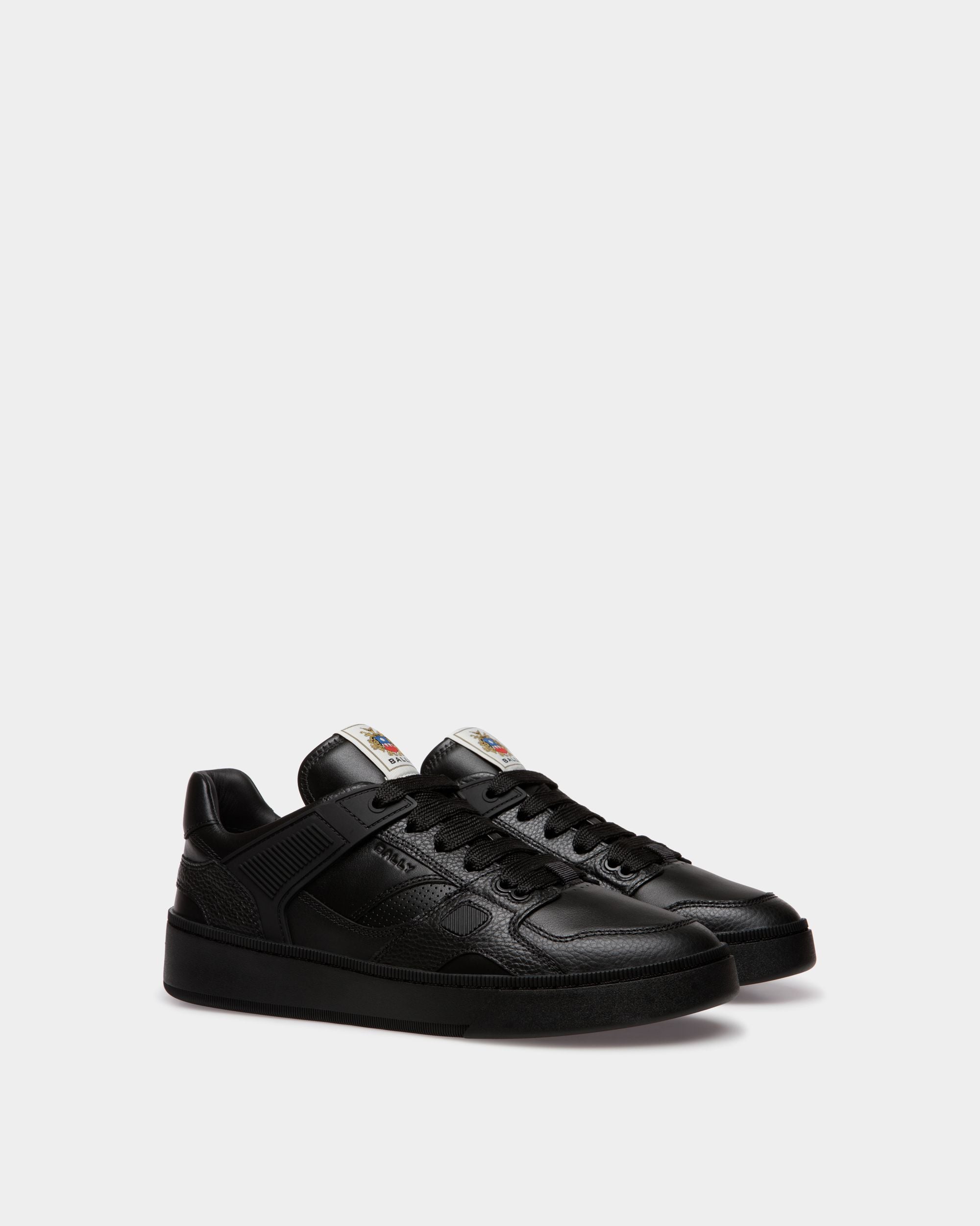 Raise Sneaker in Black Leather - Men's - Bally - 03