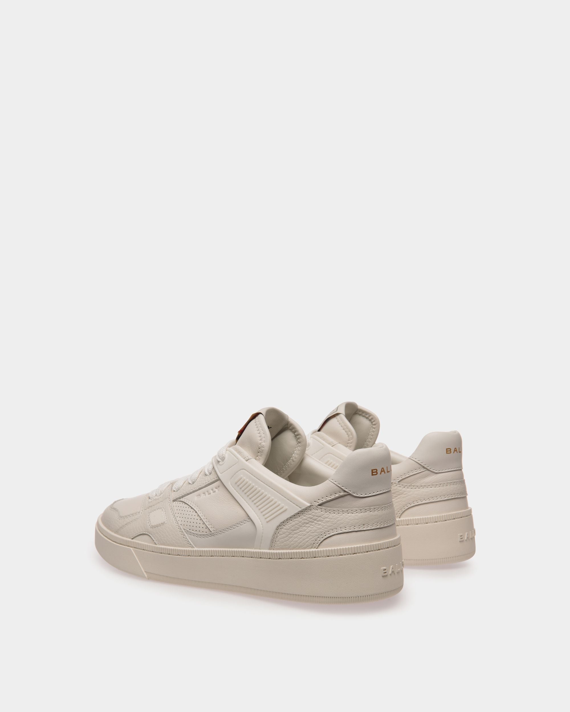 Zapatilla Raise De Piel Blanca - Hombre - Bally - 03