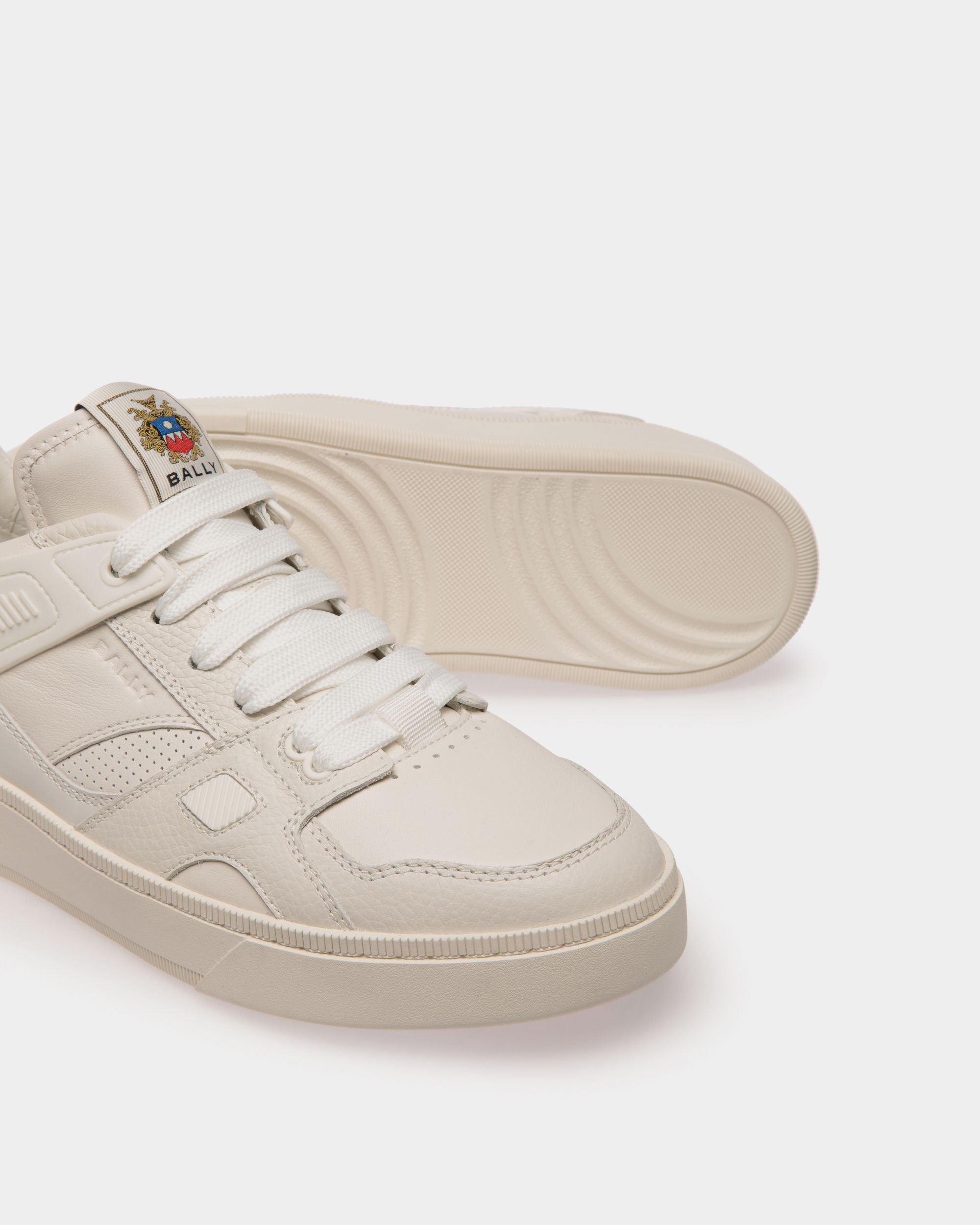 Zapatilla Raise De Piel Blanca - Hombre - Bally - 04
