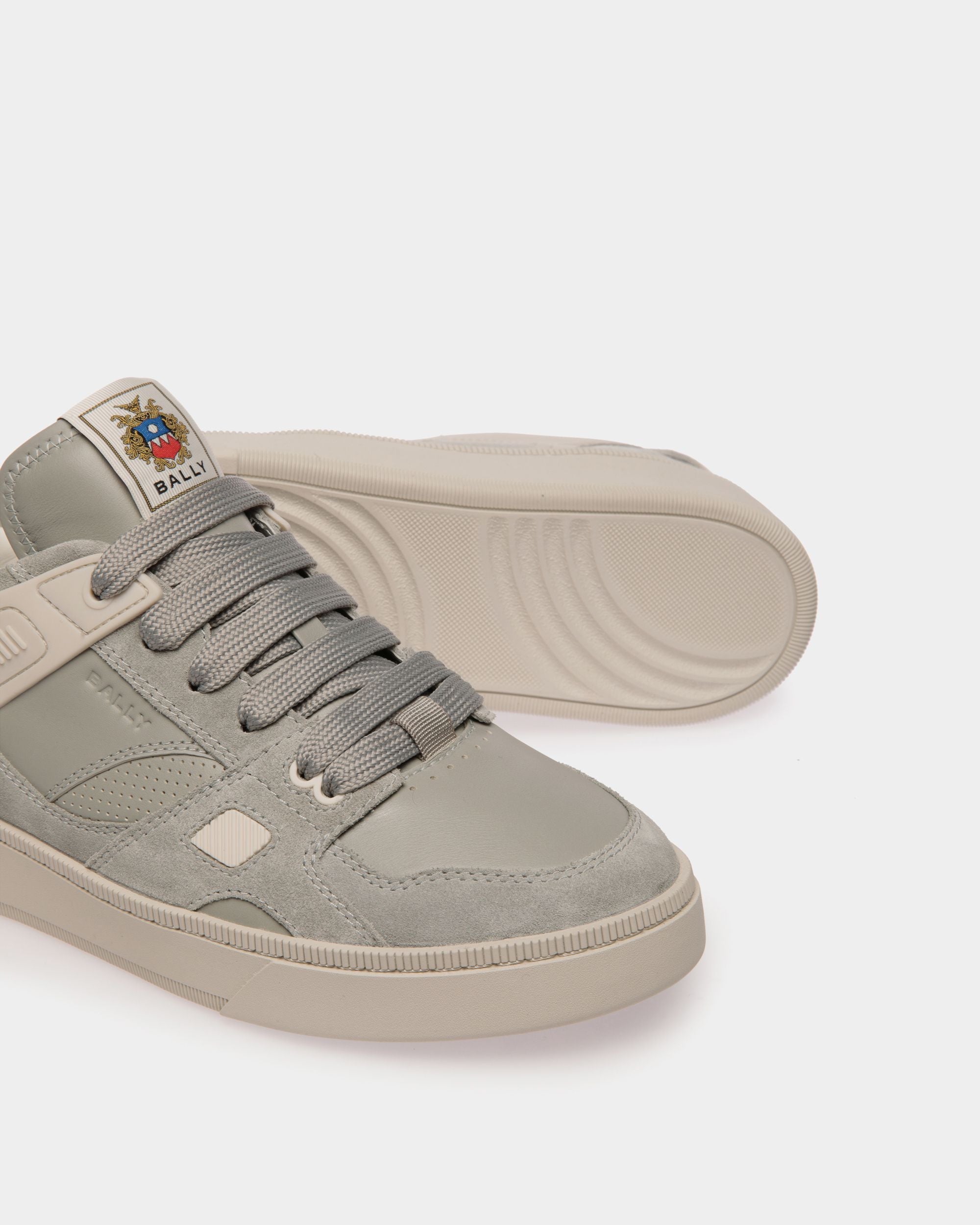 Grey bally sneakers discount