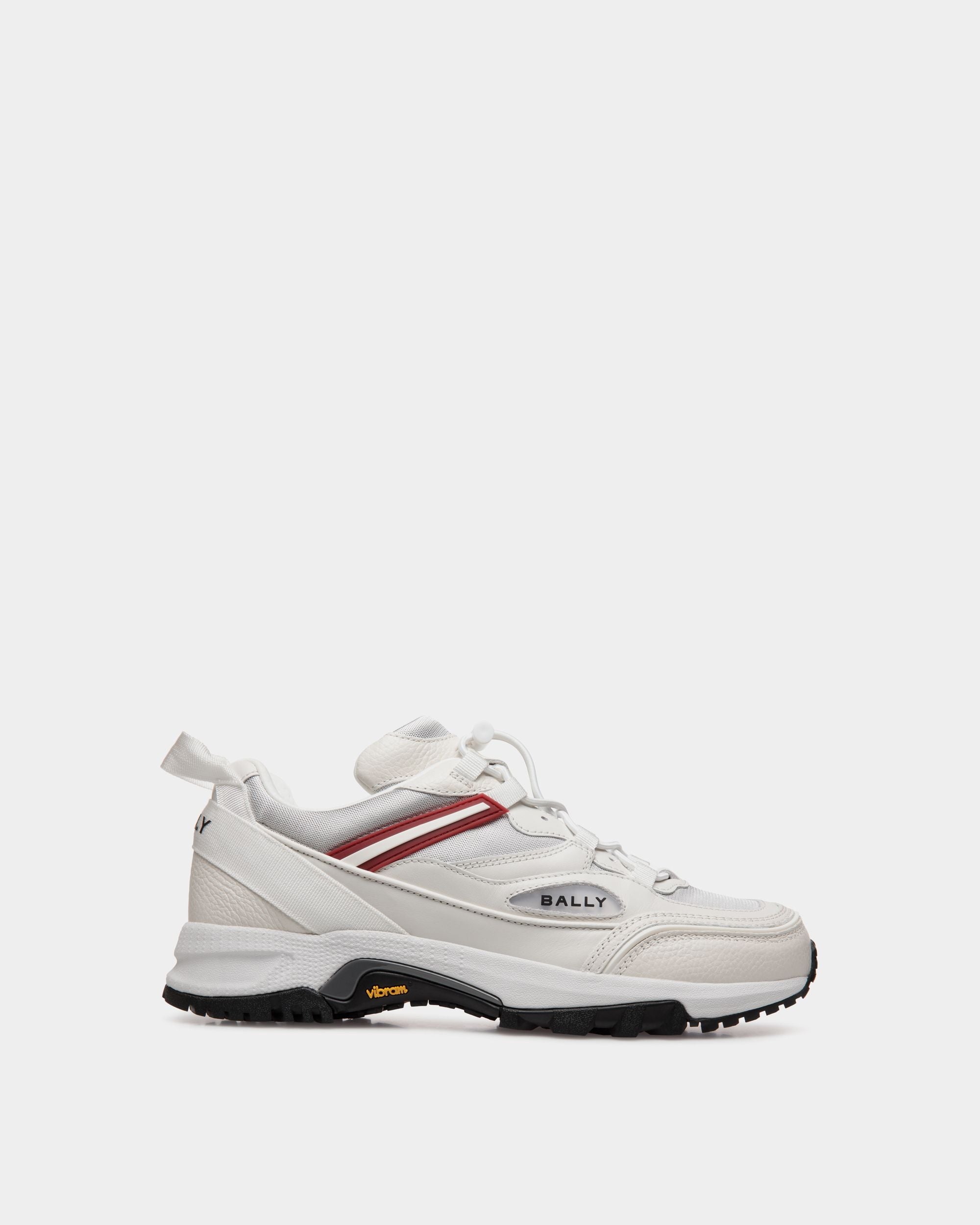 Faster Sneaker In White Leather and Nylon - Men's - Bally - 01